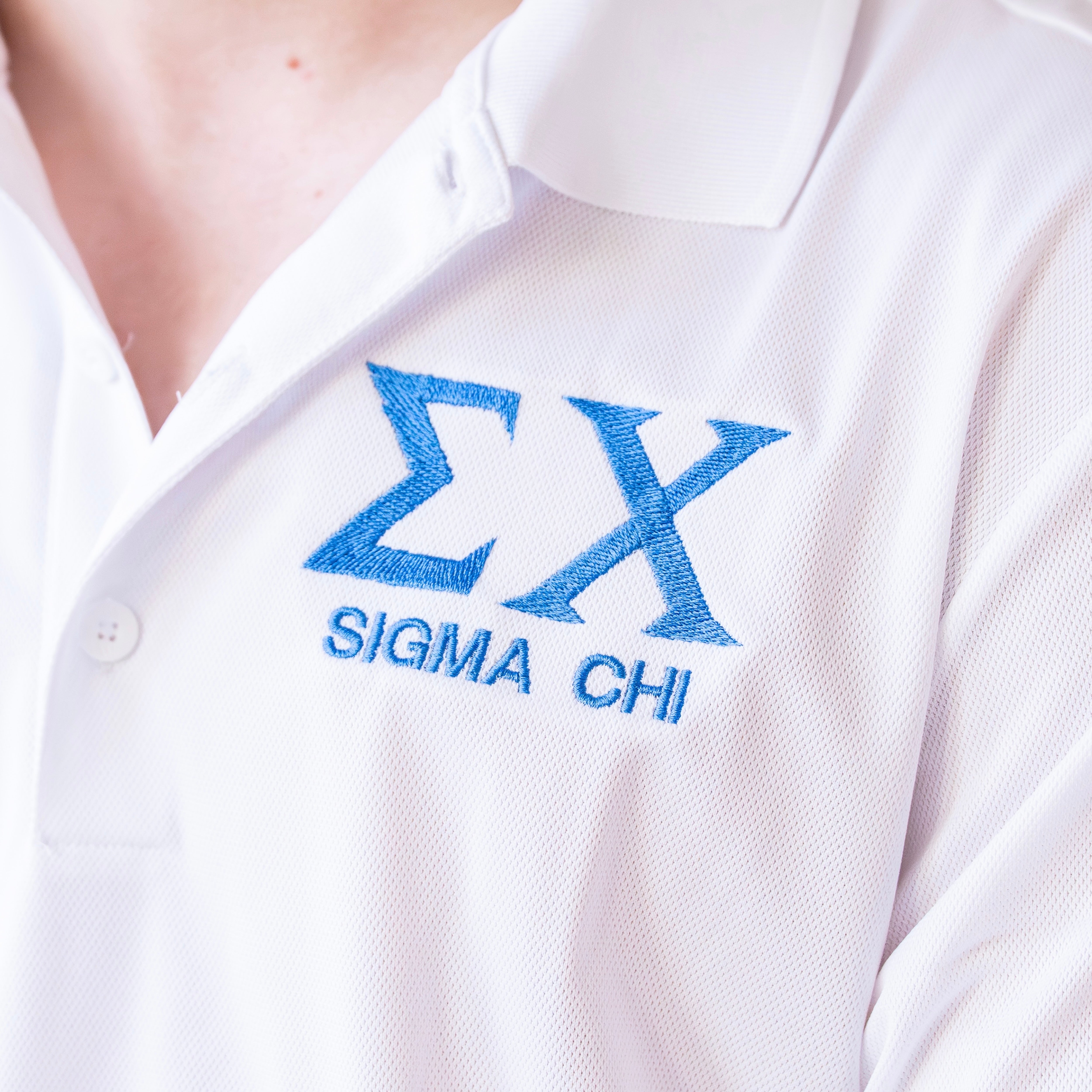 Basic Greek Letter Embroidered Polo