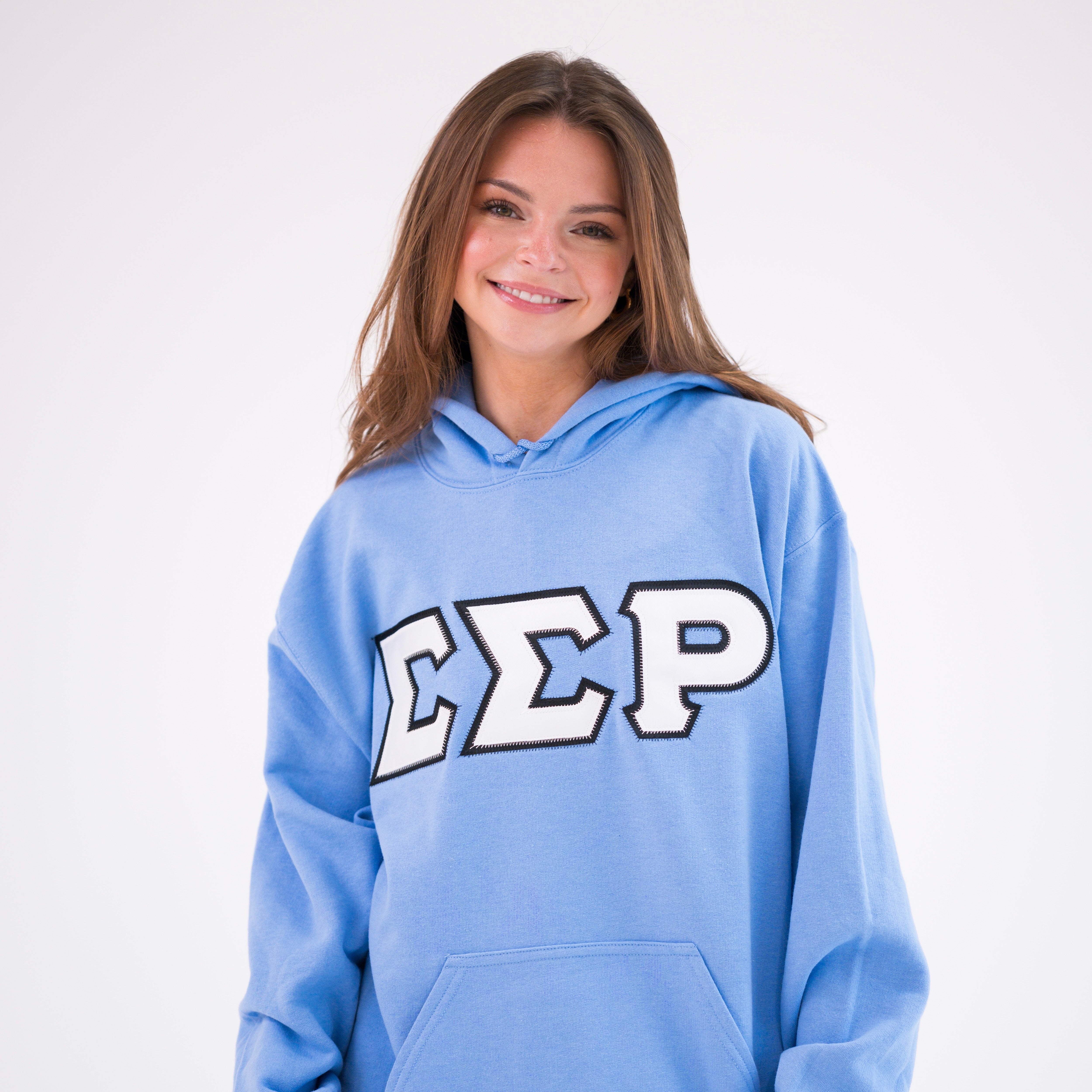 Basic Greek Letter Hoodie Sweatshirt - Sigma Sigma Rho