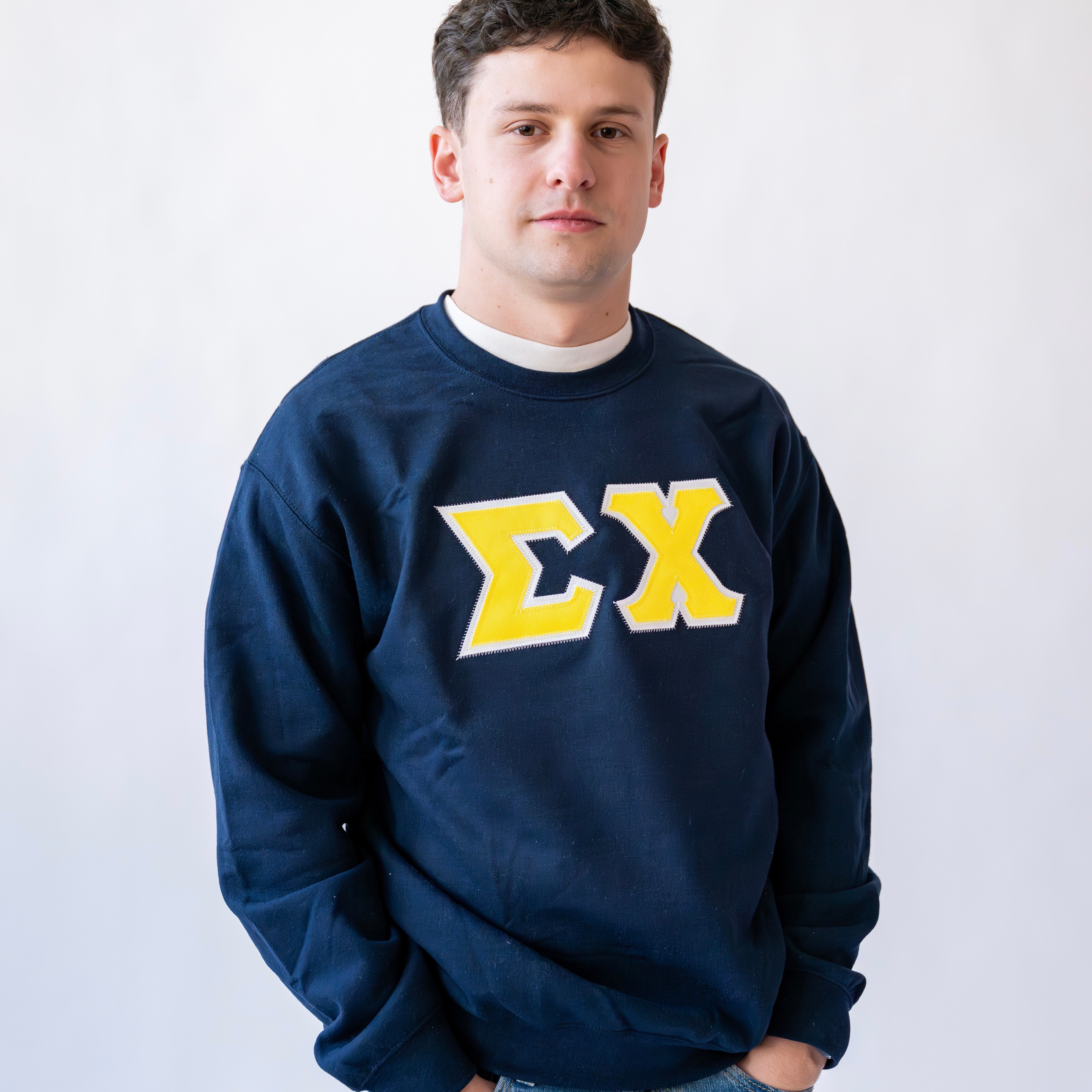 Basic Greek Letter Crewneck Sweatshirt - Sigma Chi
