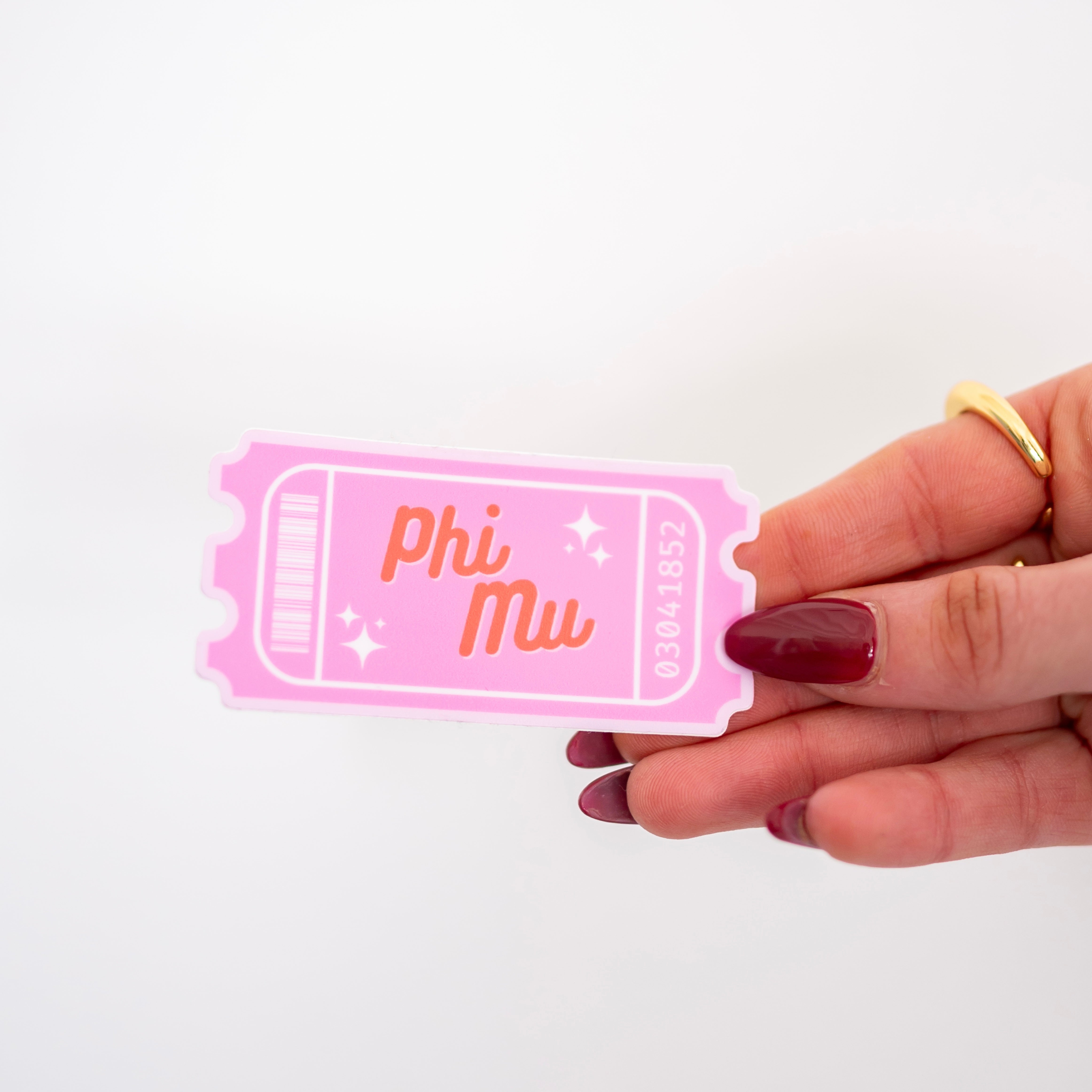 Sisterhood Stub Sticker - Phi Mu