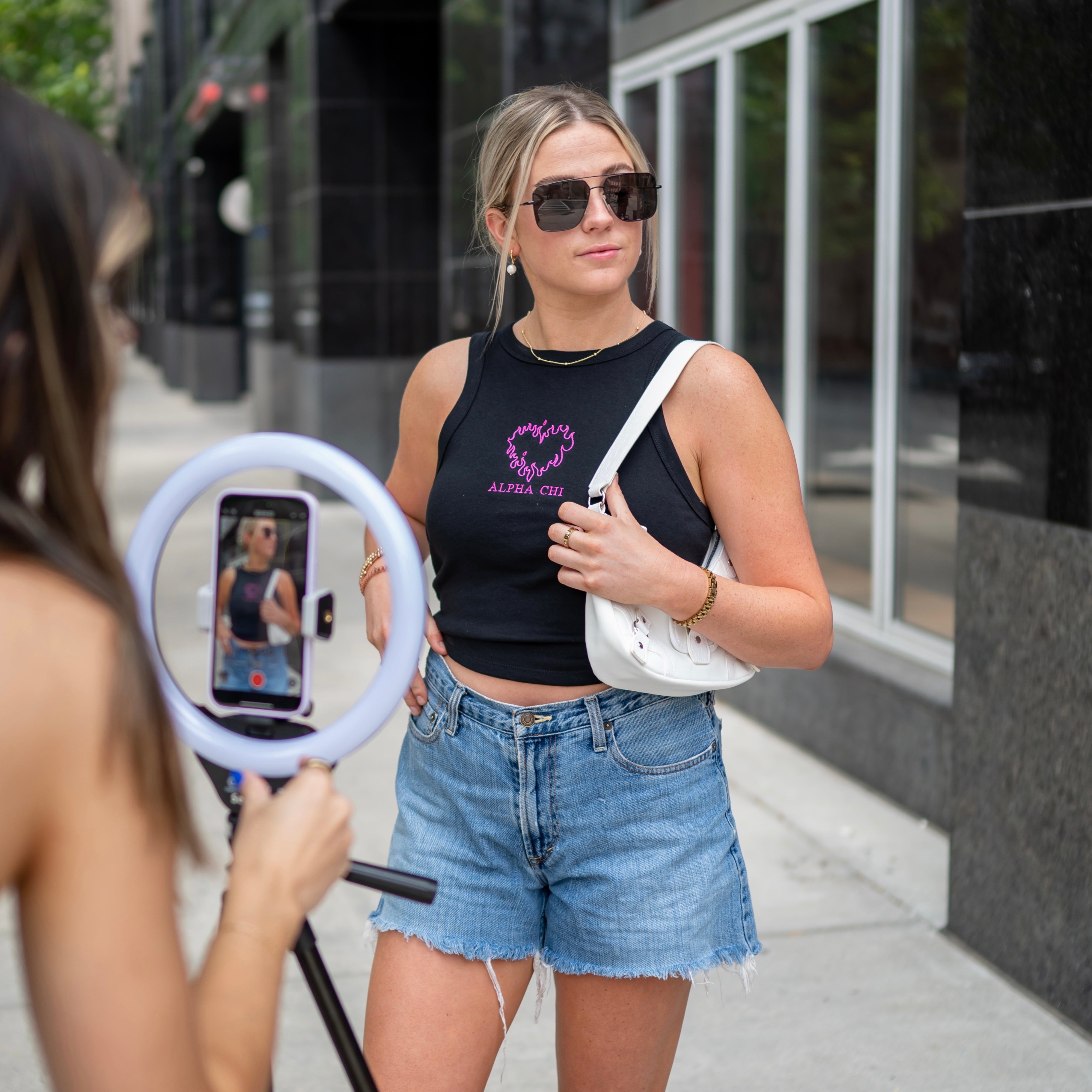 Twin Flame Embroidered Cropped Tank Top