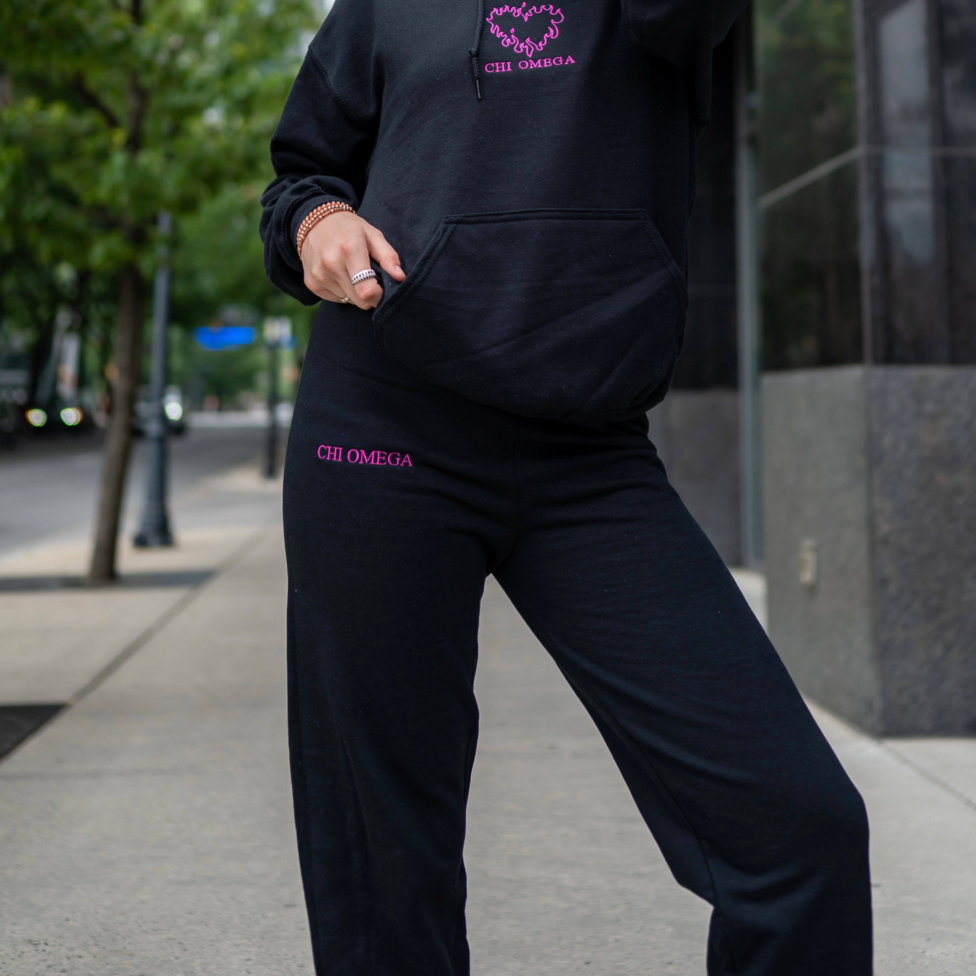 Twin Flame & Timelessly True Embroidered Sweatpants