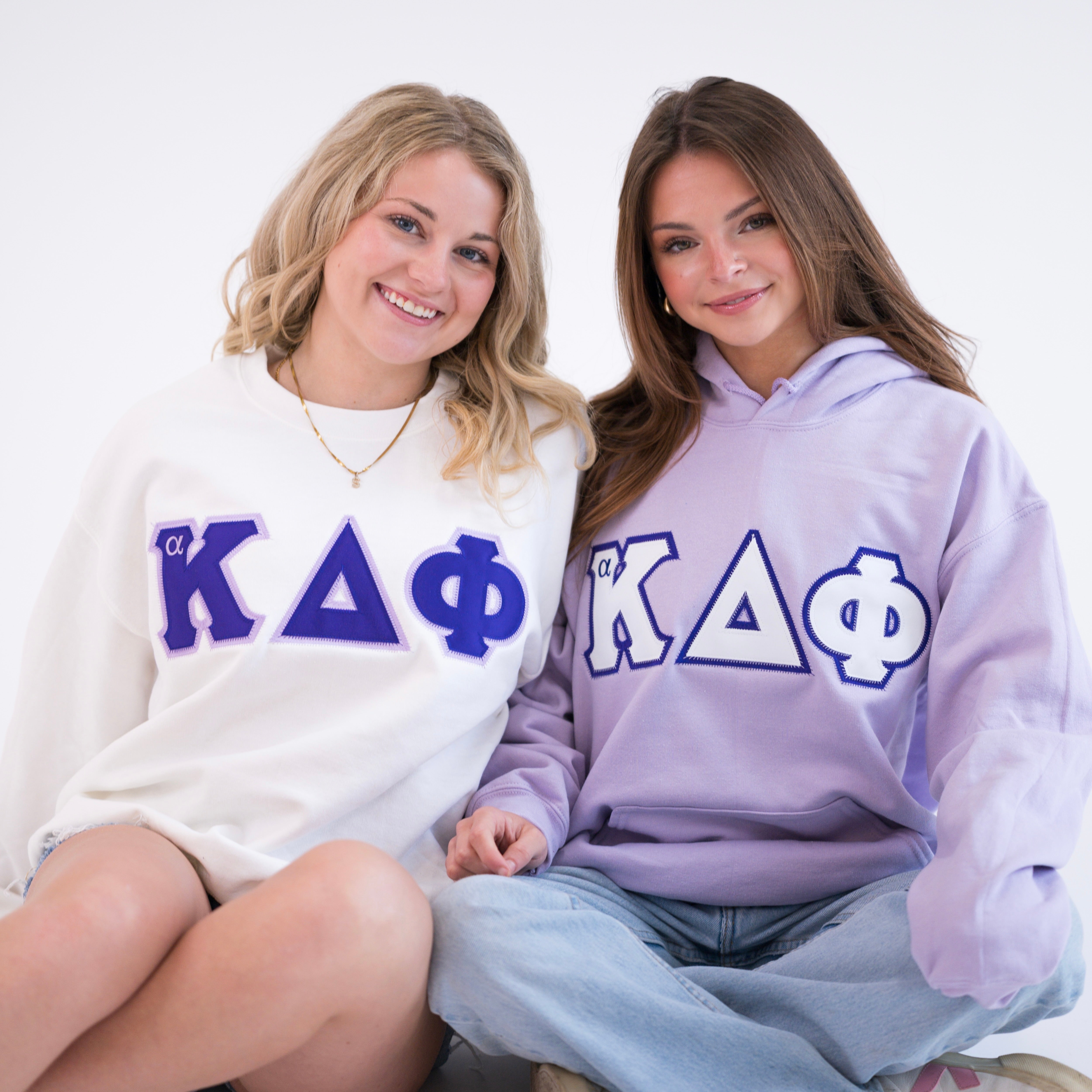 Basic Greek Letter Hoodie Sweatshirt - alpha Kappa Delta Phi