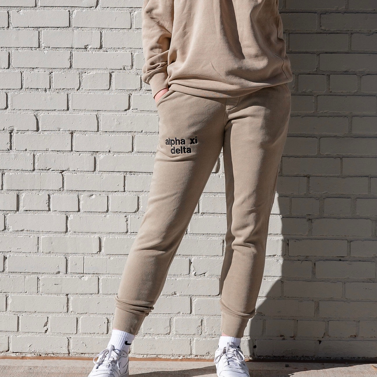 Swirly Embroidered Joggers