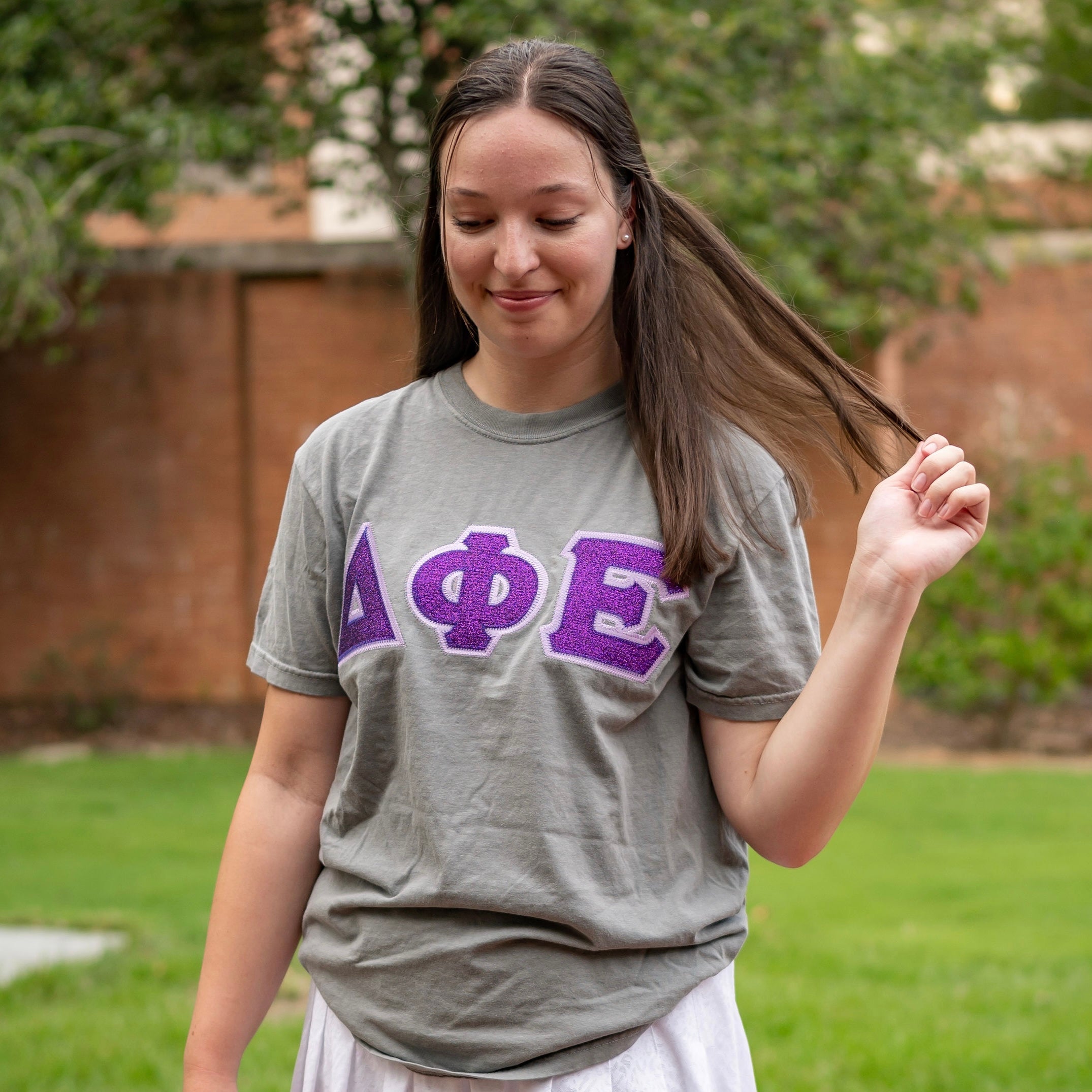 Glitter Greek Letter Shirt