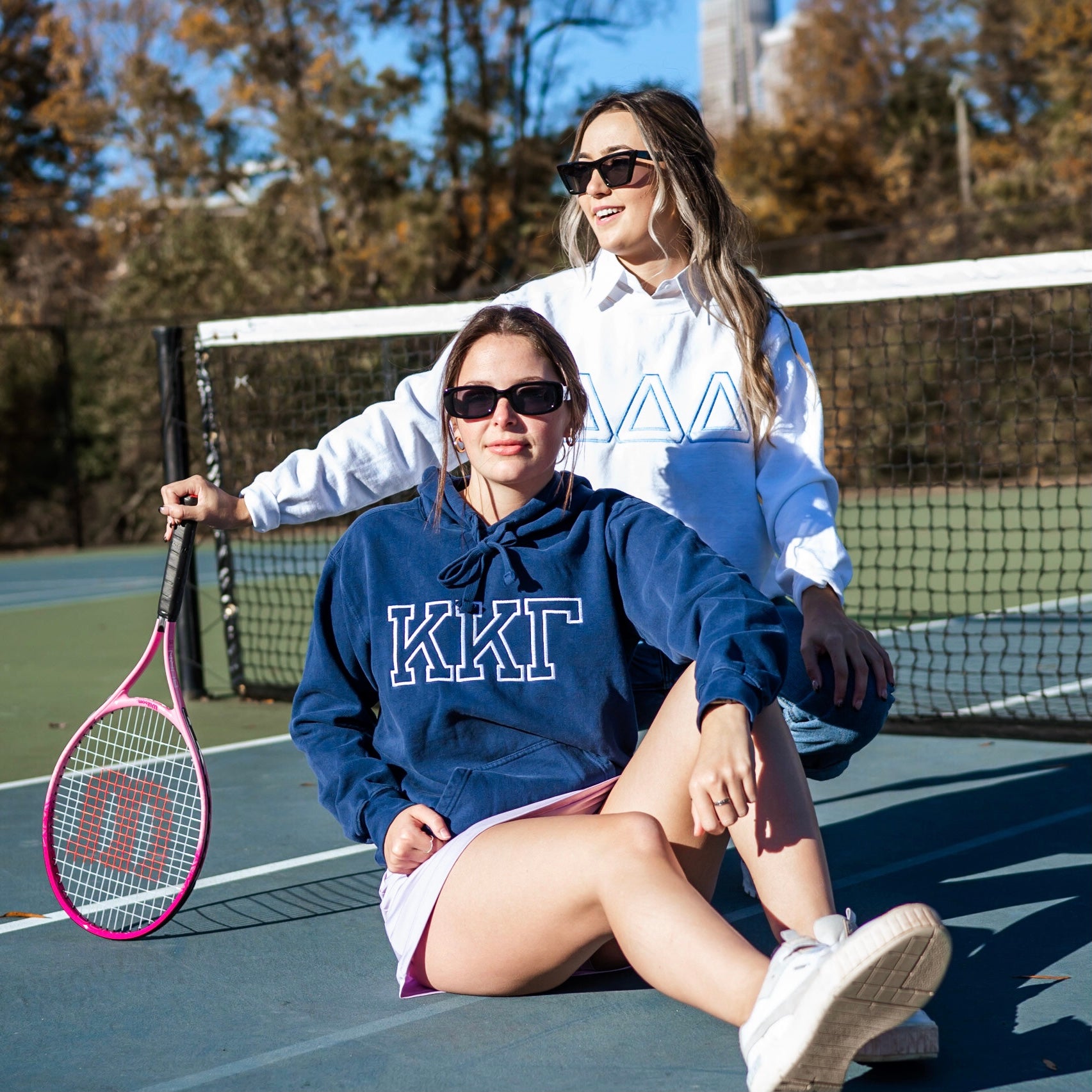 Varsity Embroidered Hoodie Sweatshirt