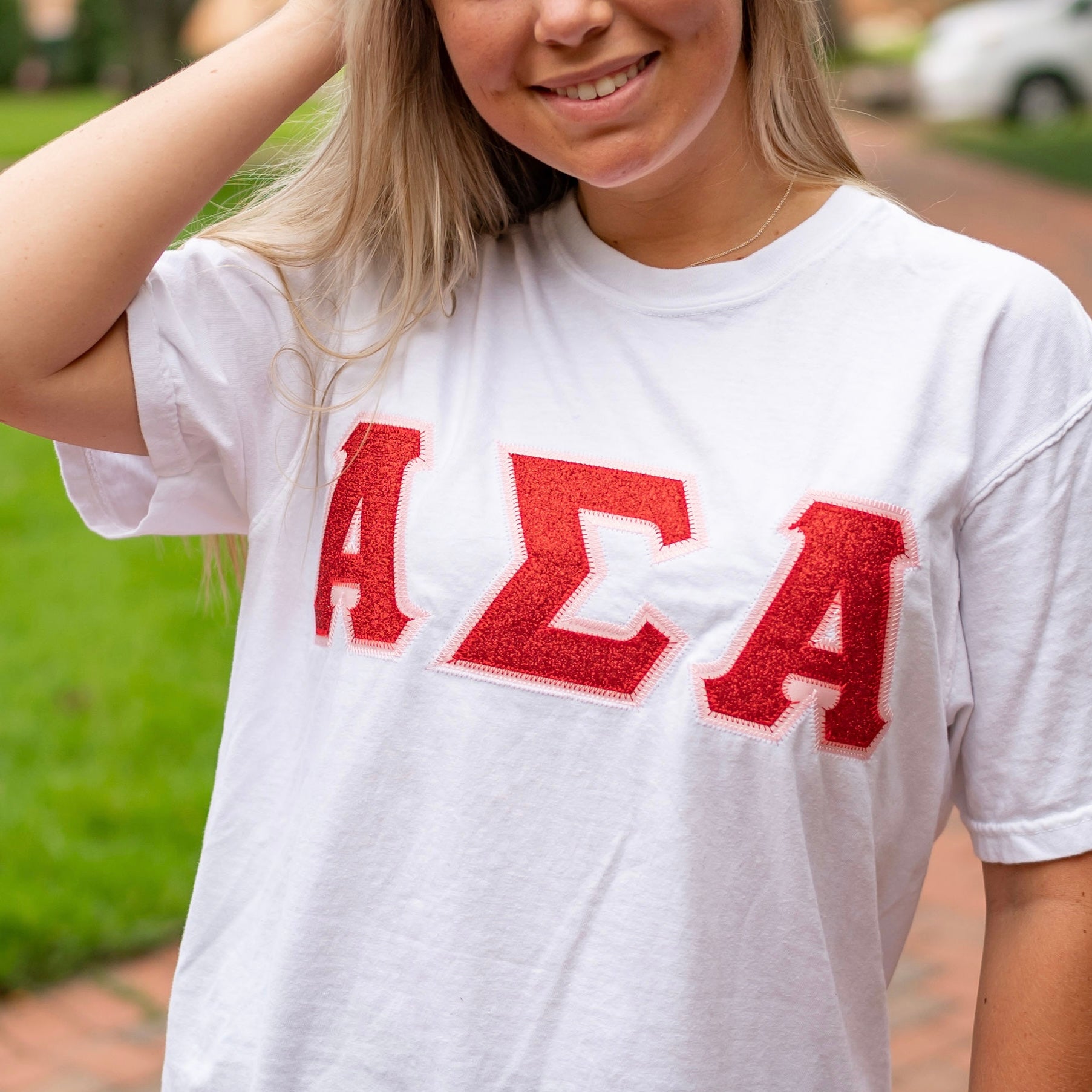 Glitter Greek Letter Shirt