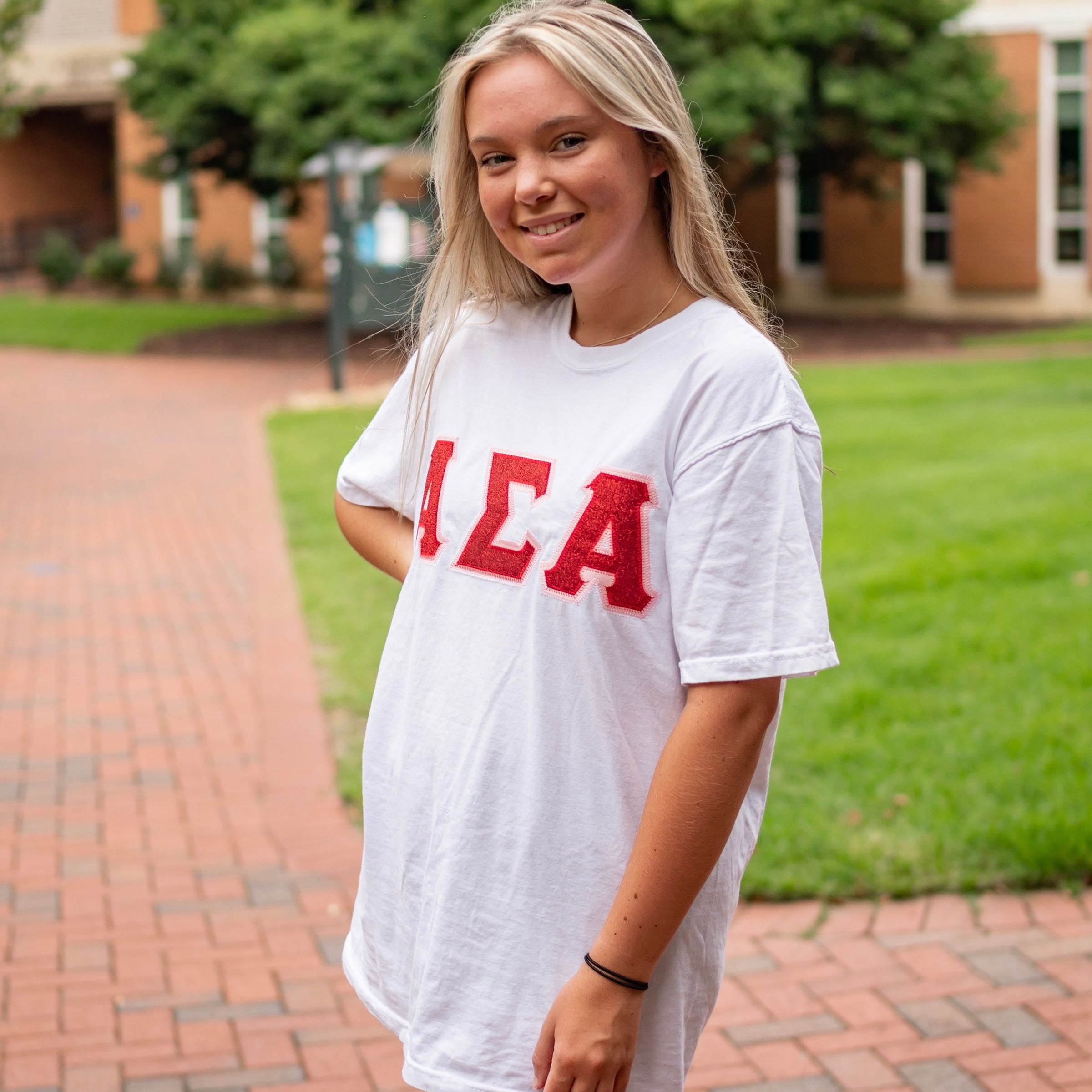 Glitter Greek Letter Shirt