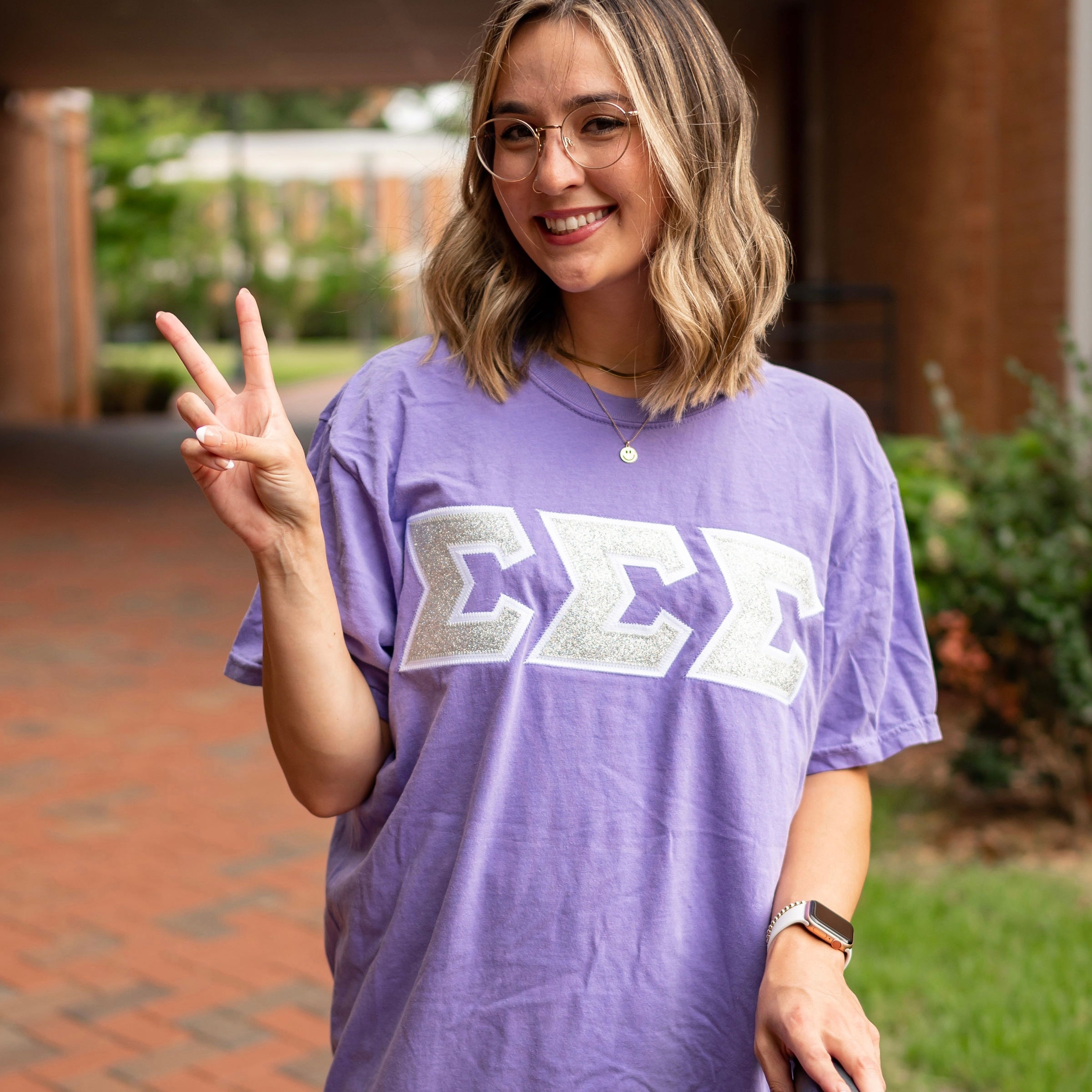 Glitter Greek Letter Shirt