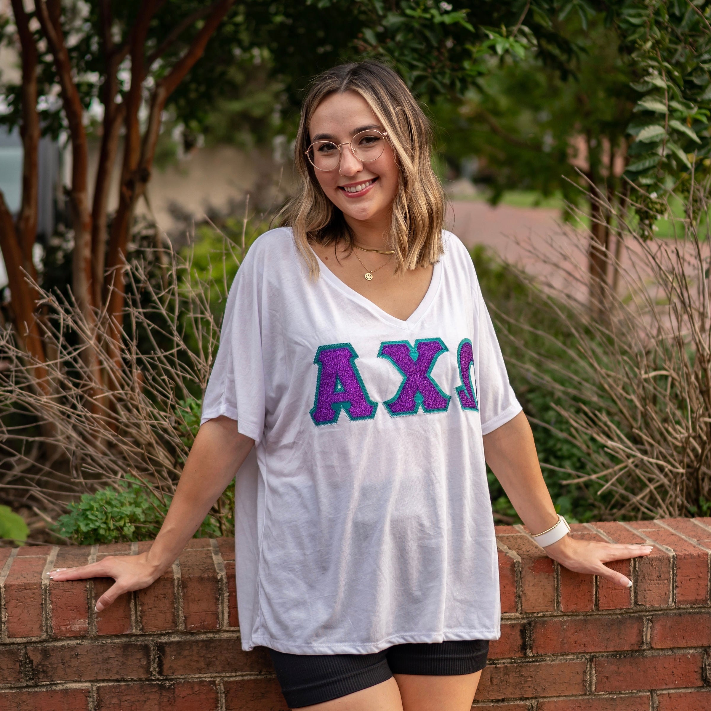 Glitter Greek Letter Shirt