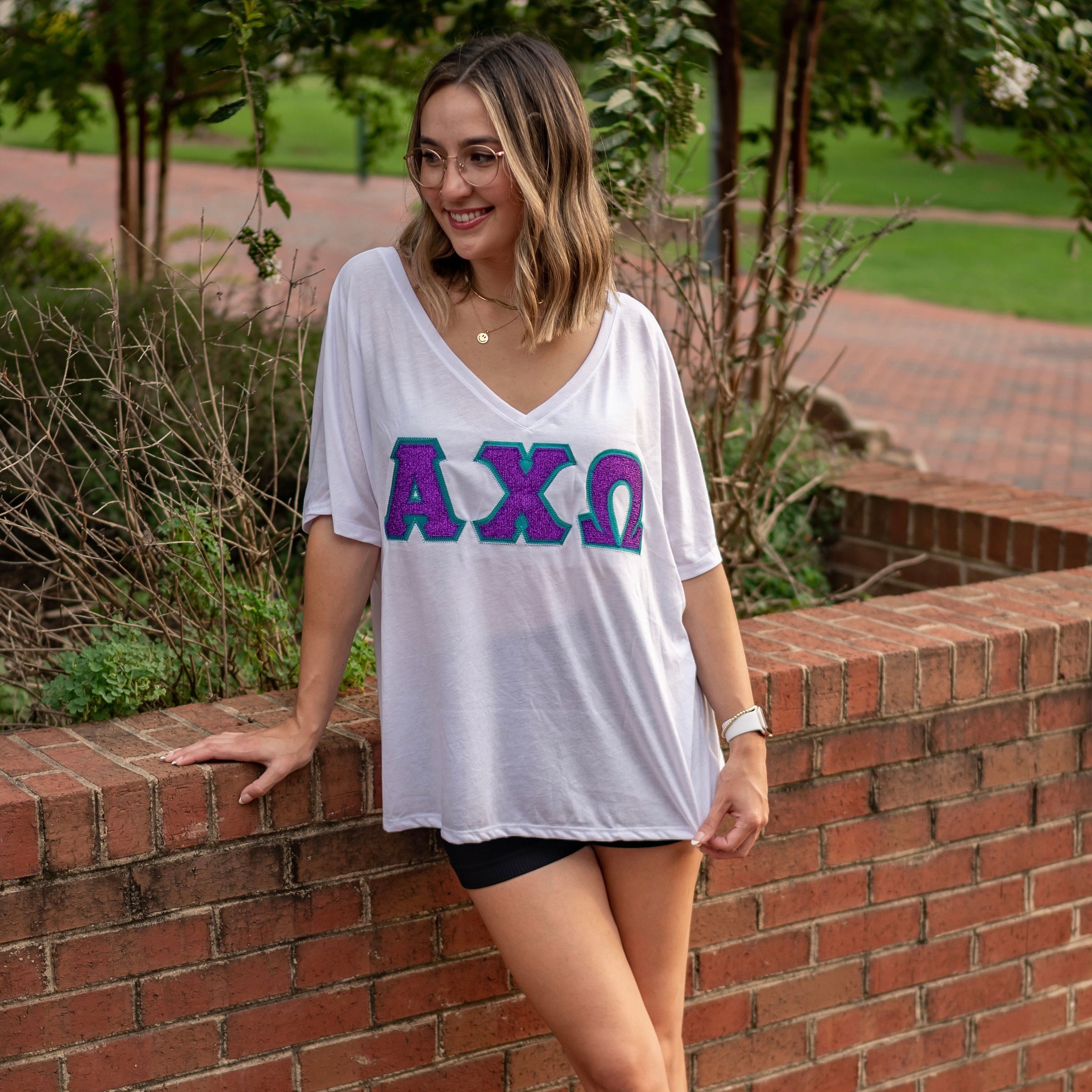 Glitter Greek Letter Shirt