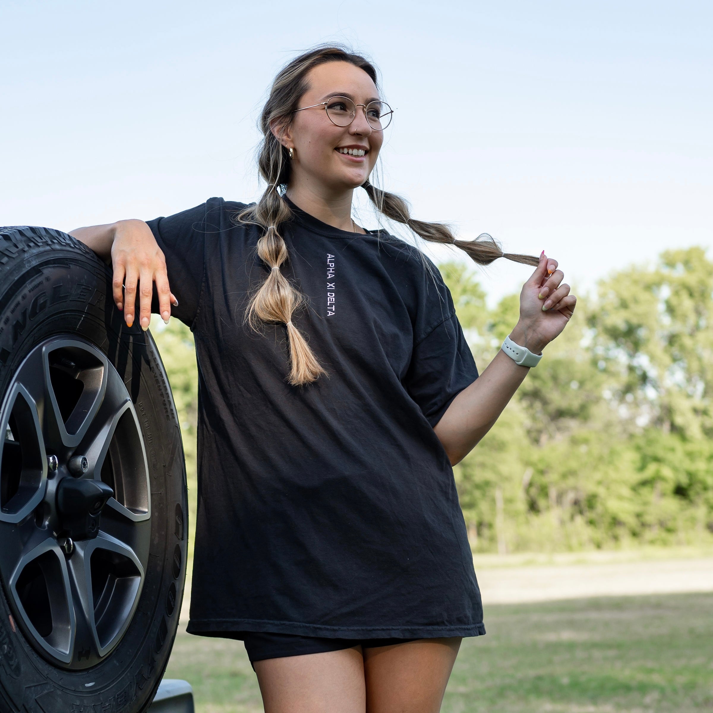 Lateral Embroidered Crewneck Shirt