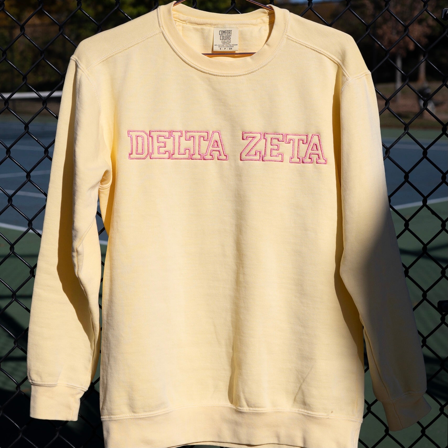 Too Cool For School Embroidered Crewneck Sweatshirt (S)