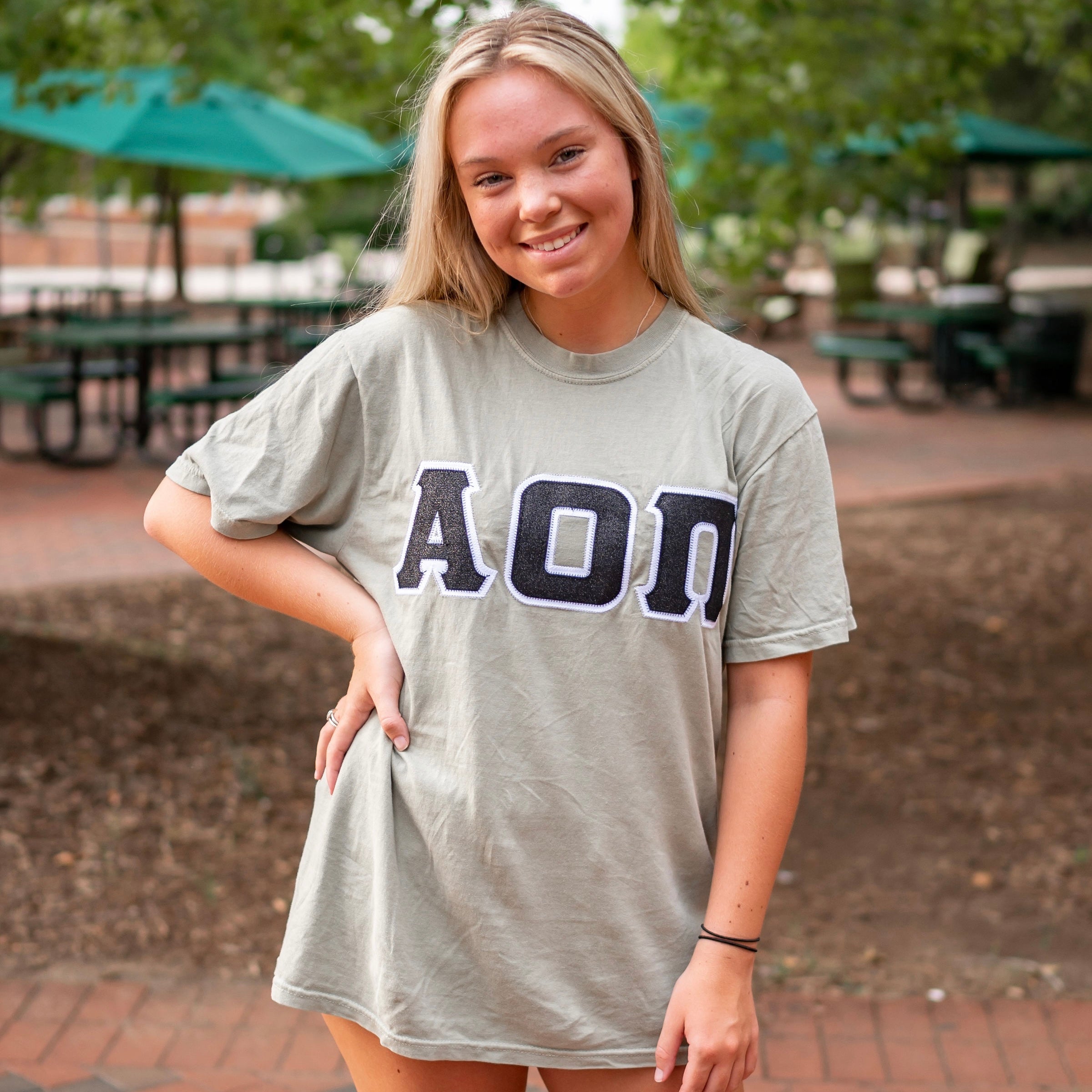 Glitter Greek Letter Shirt