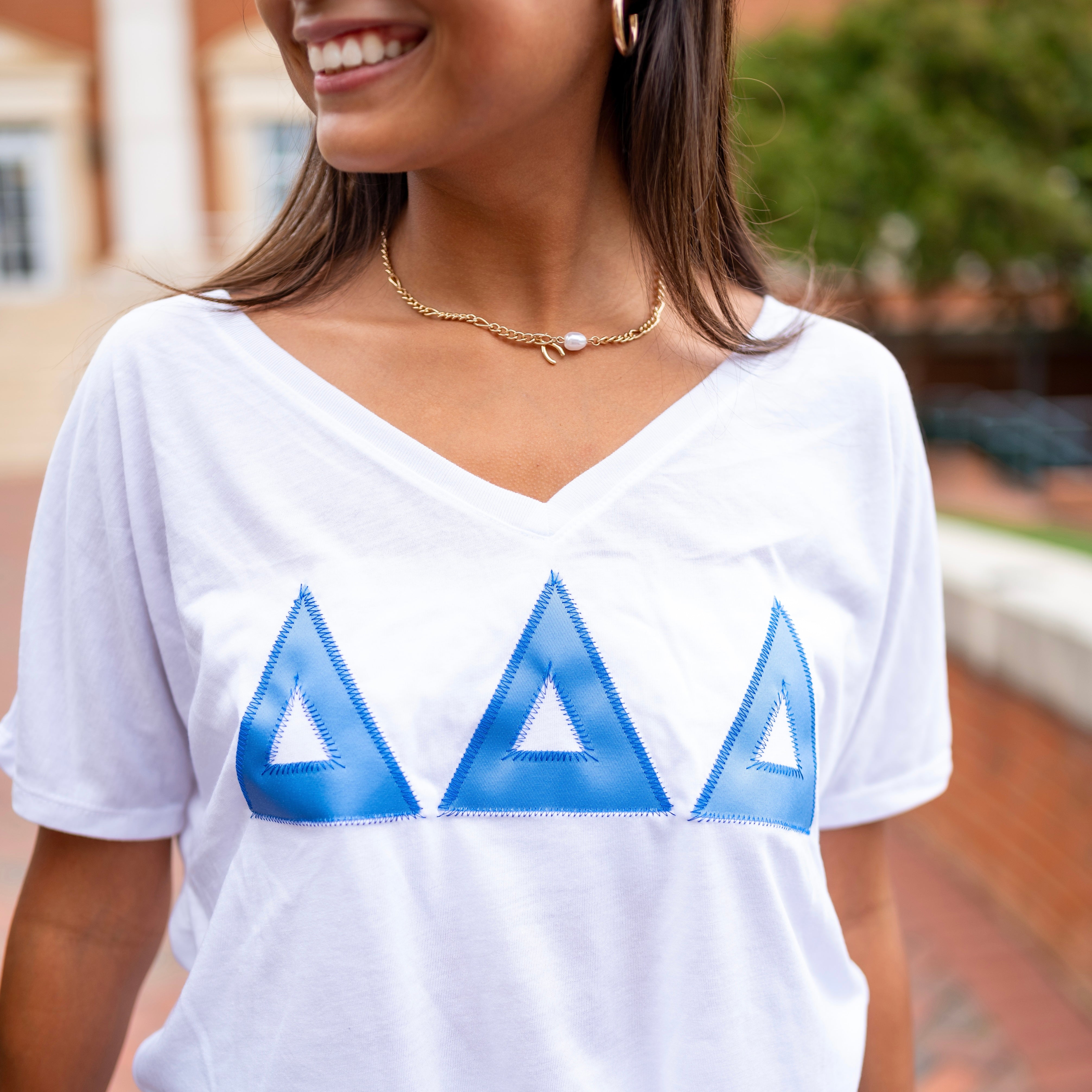 Custom Sorority Delta Delta Delta Greek Letter Shirt