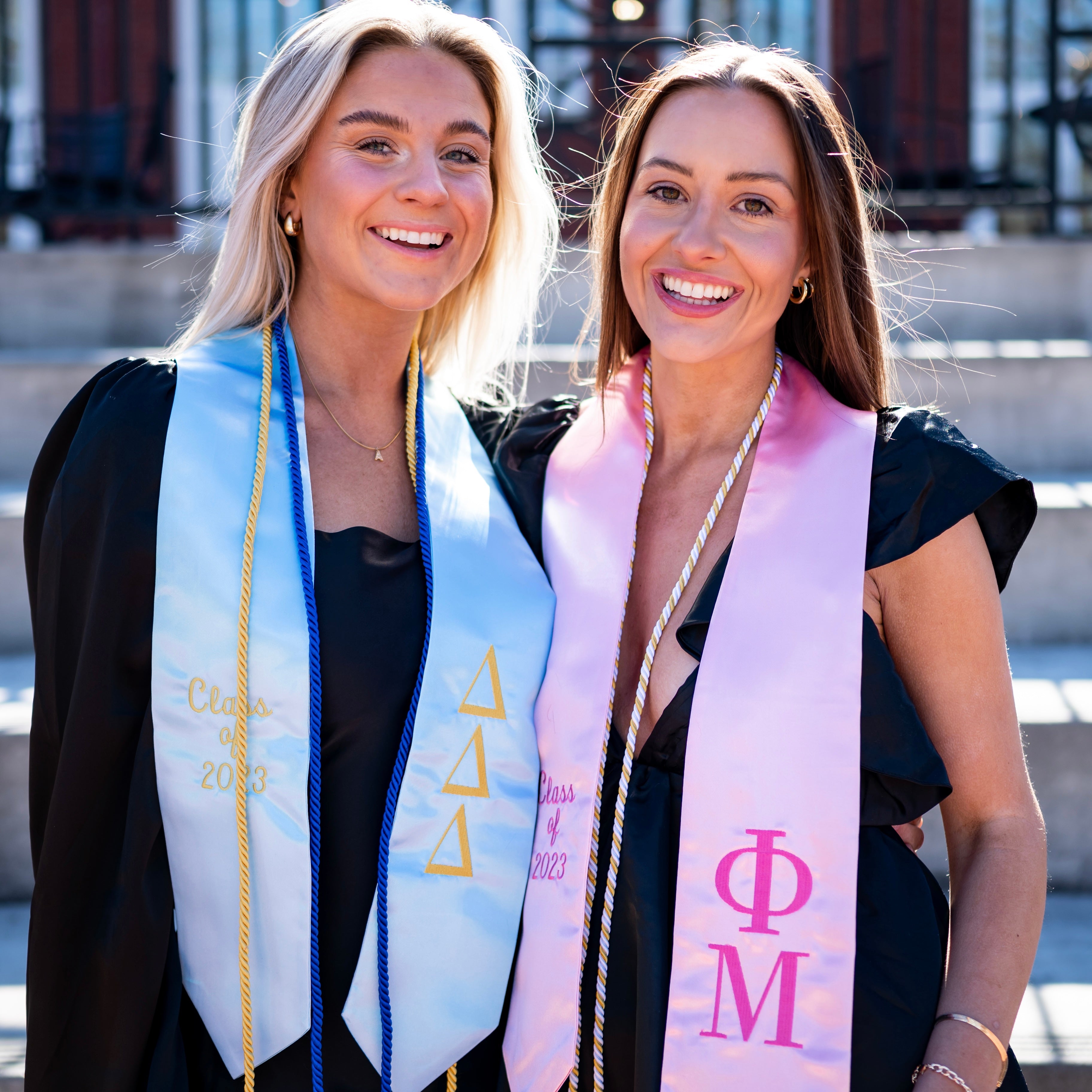 Custom Classic Greek Letter Sorority Graduation Stole