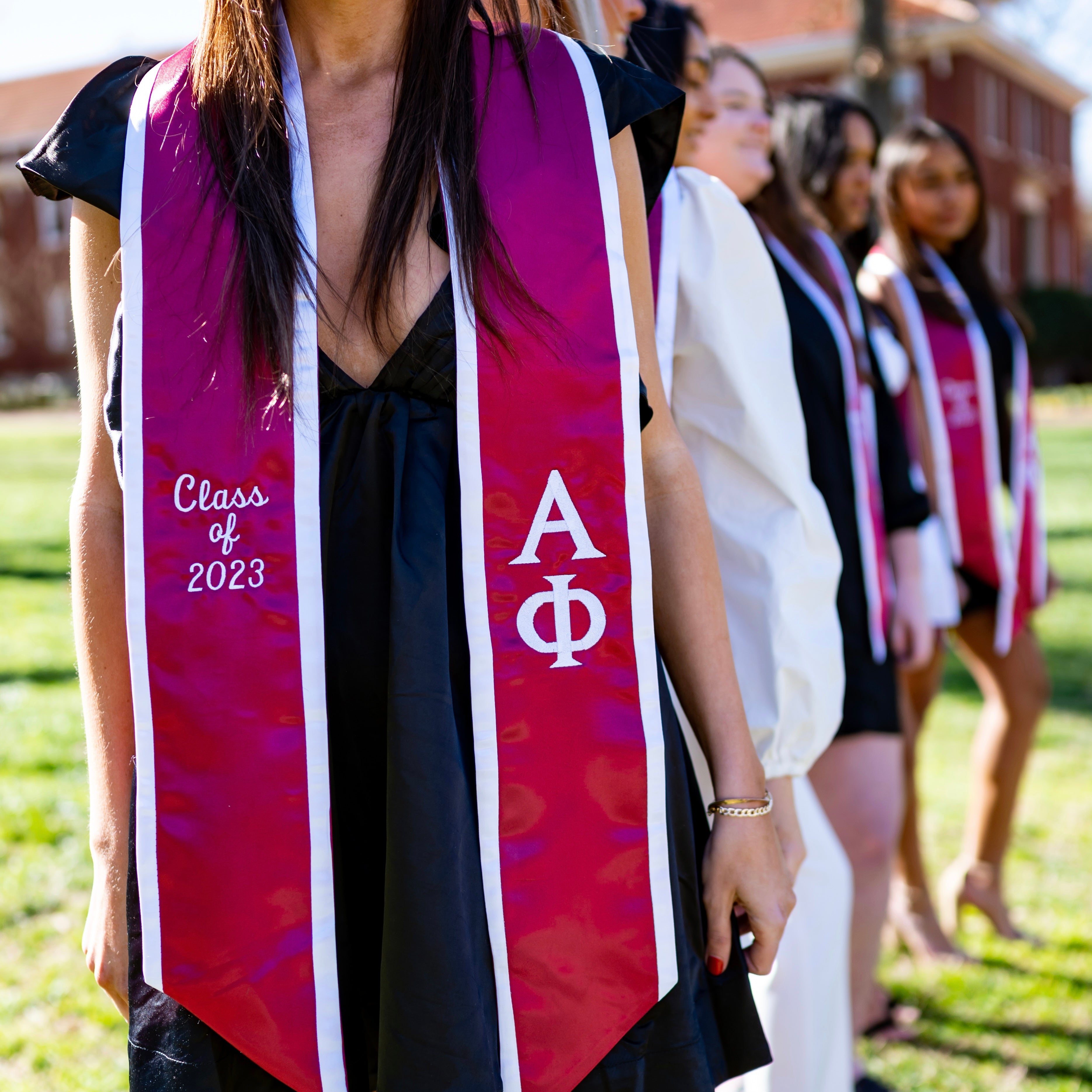 Custom Alpha Phi Greek Letter Sorority Graduation Stole