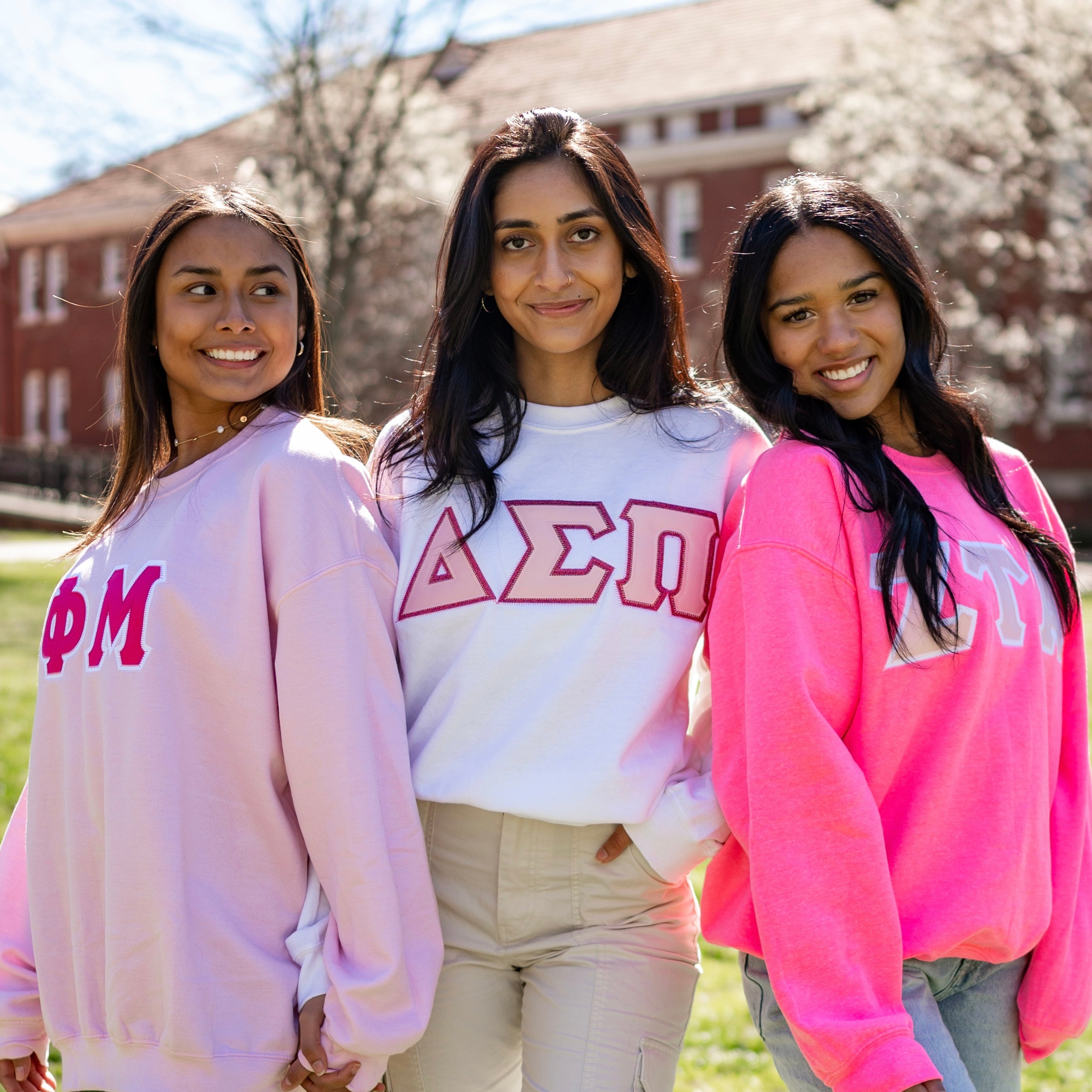 Basic Greek Letter Crewneck Sweatshirt