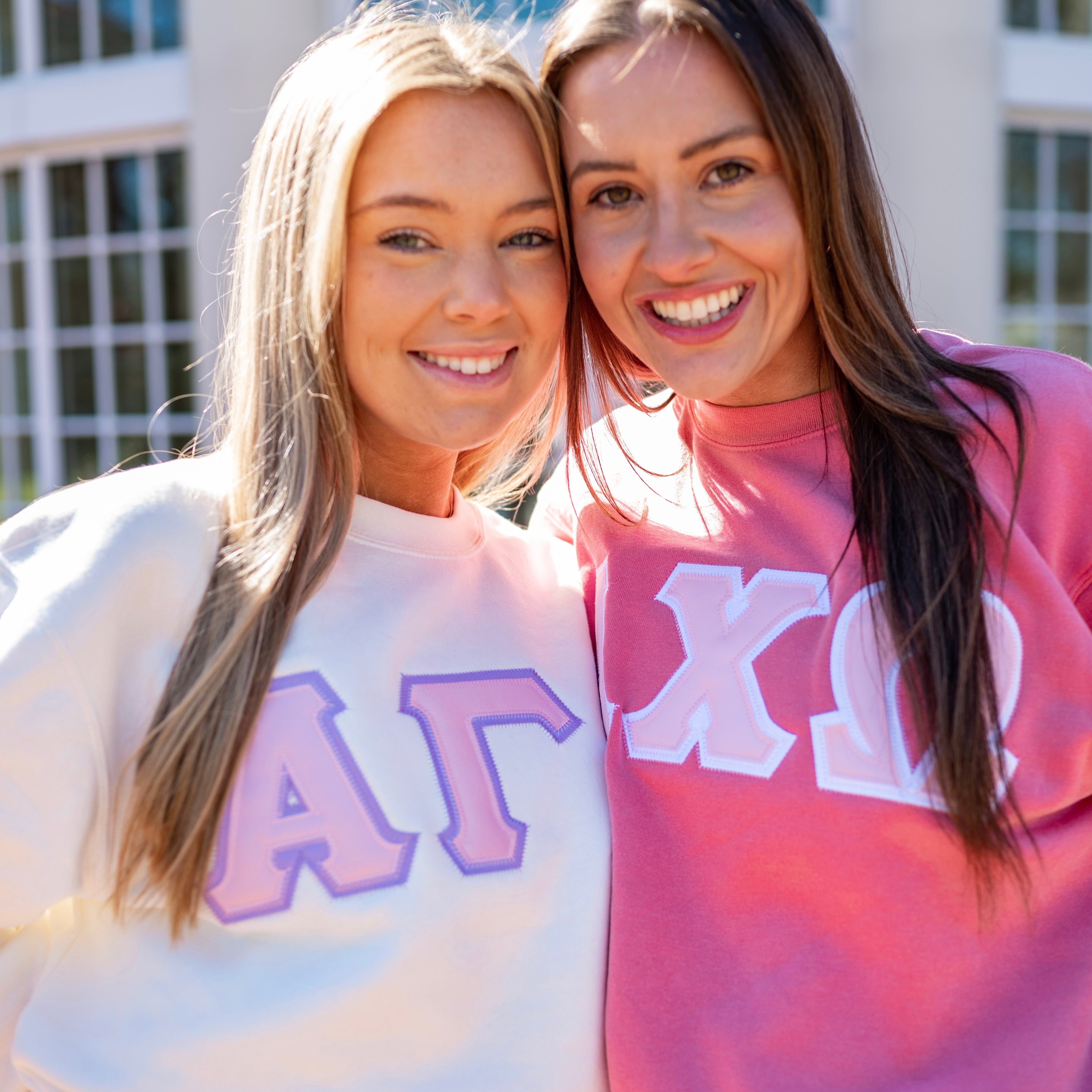 Basic Greek Letter Crewneck Sweatshirt