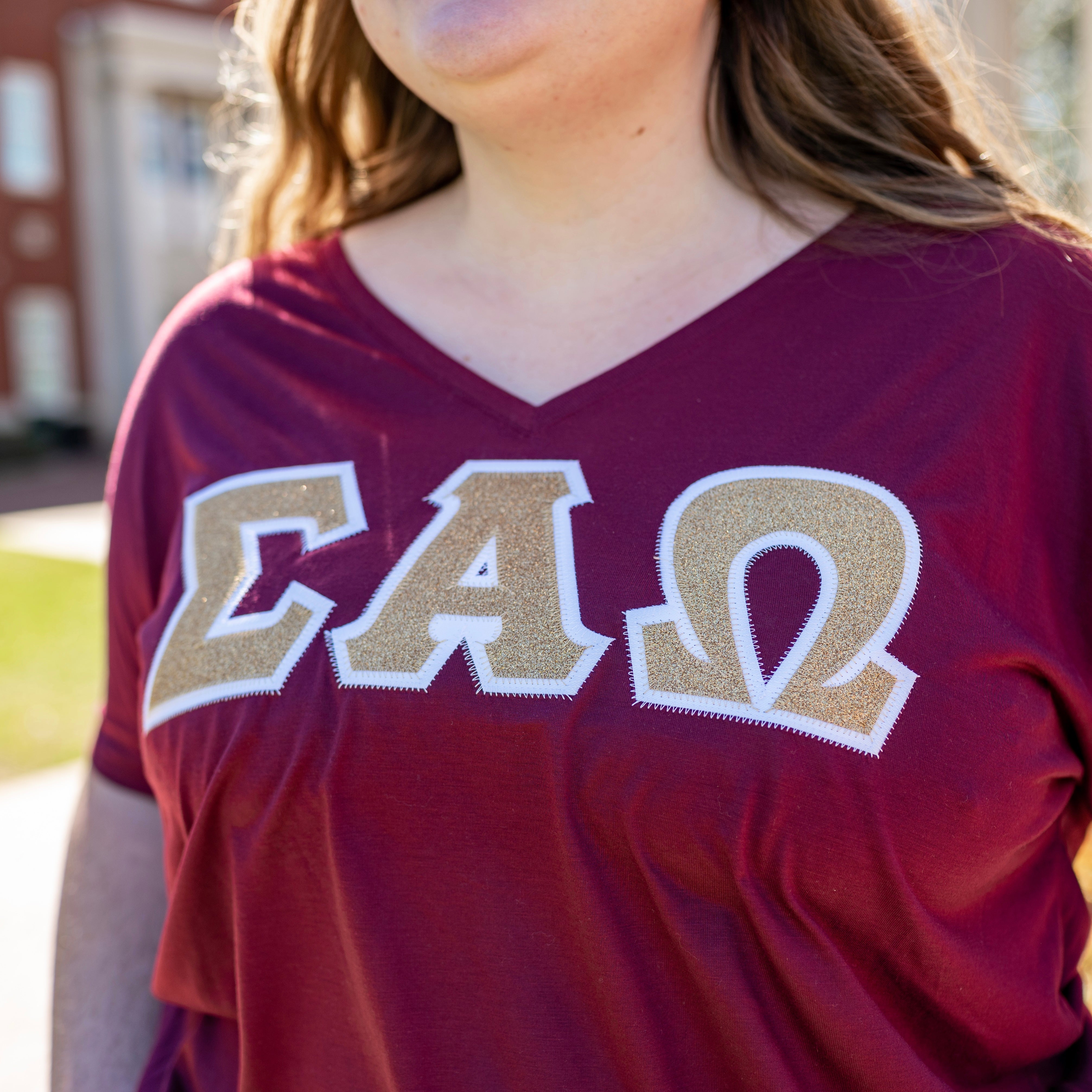 Glitter Greek Letter Shirt