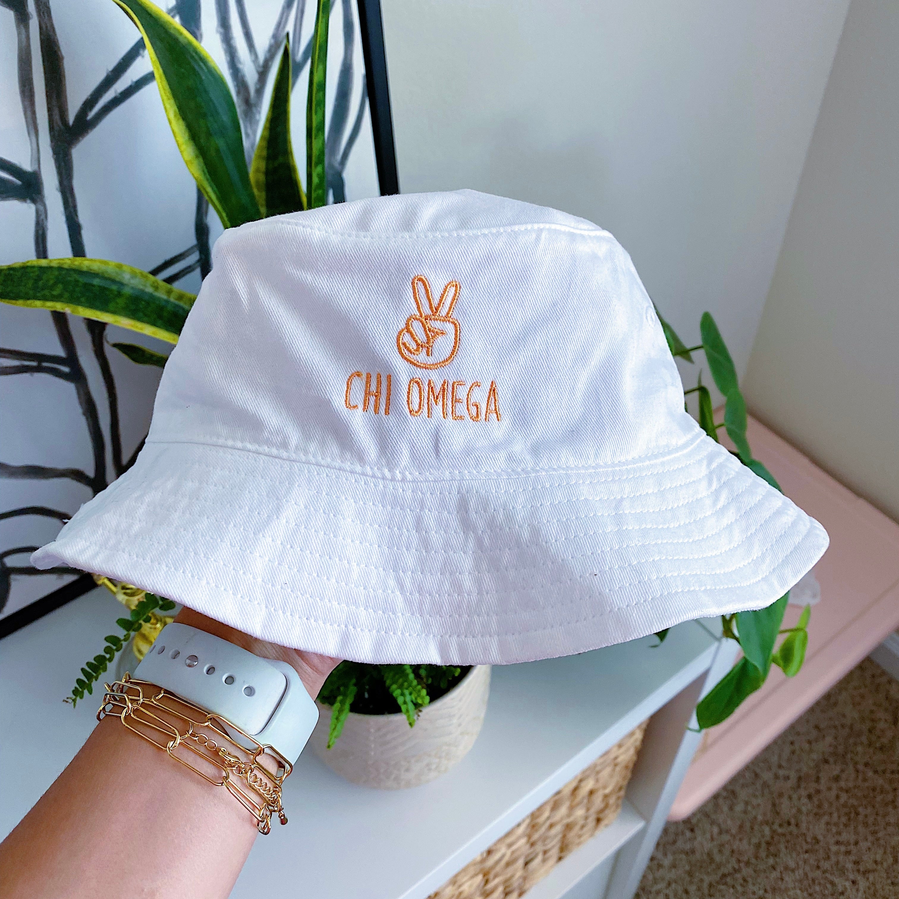 Peace Out Embroidered Bucket Hat