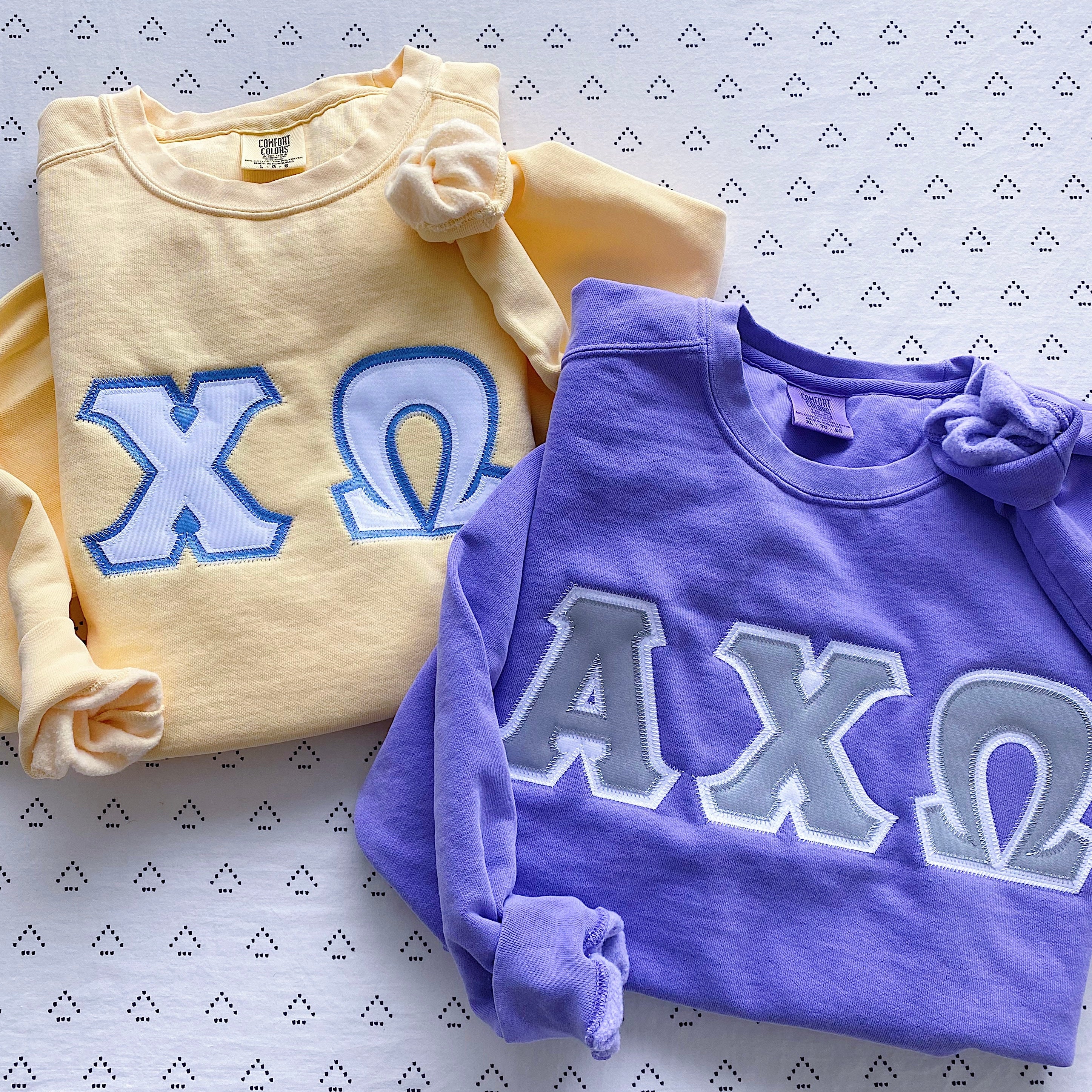 Custom Stitched Sorority Greek Letter Crewneck Sweatshirt