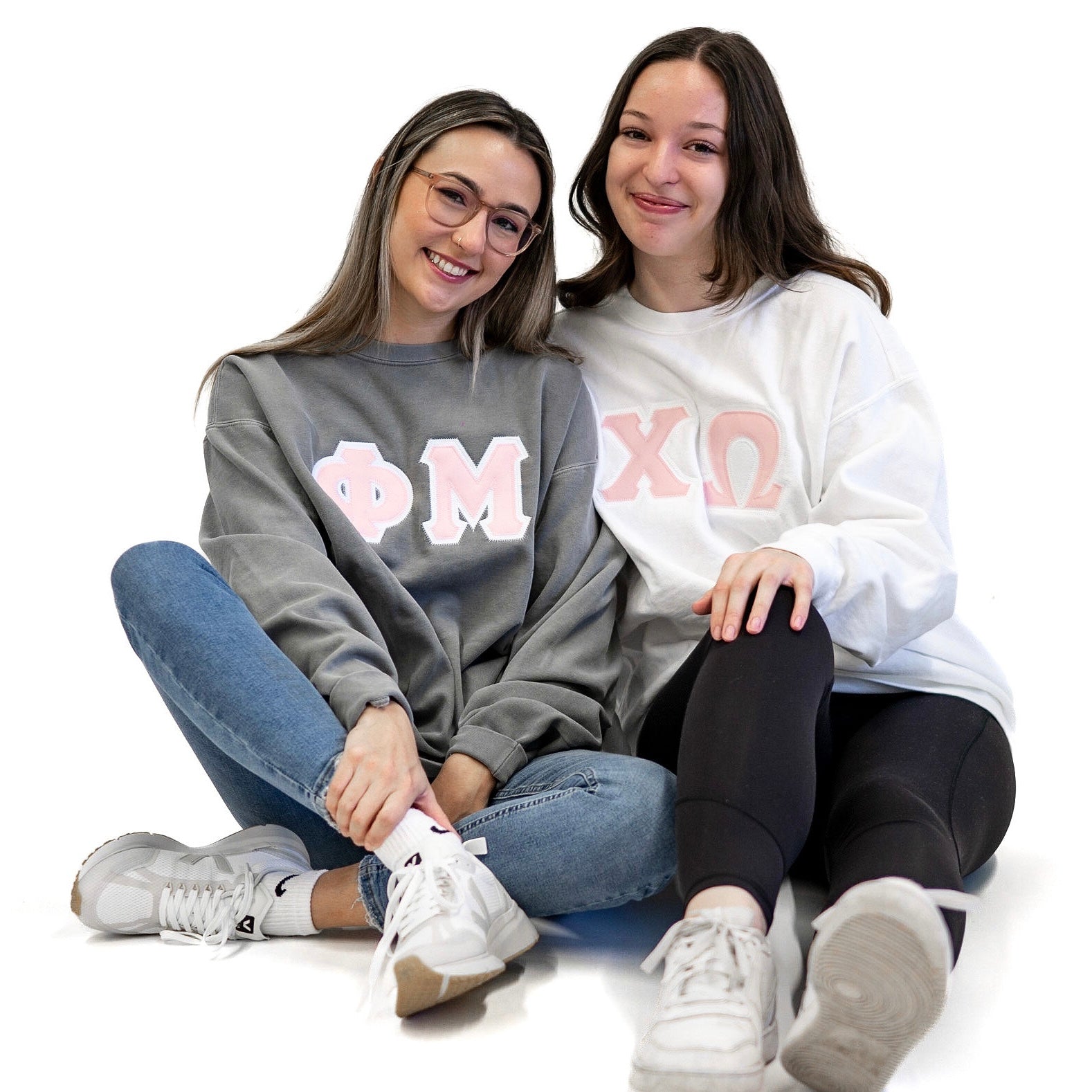 Custom Stitched Sorority Sorority Greek Letter Crewneck Sweatshirt