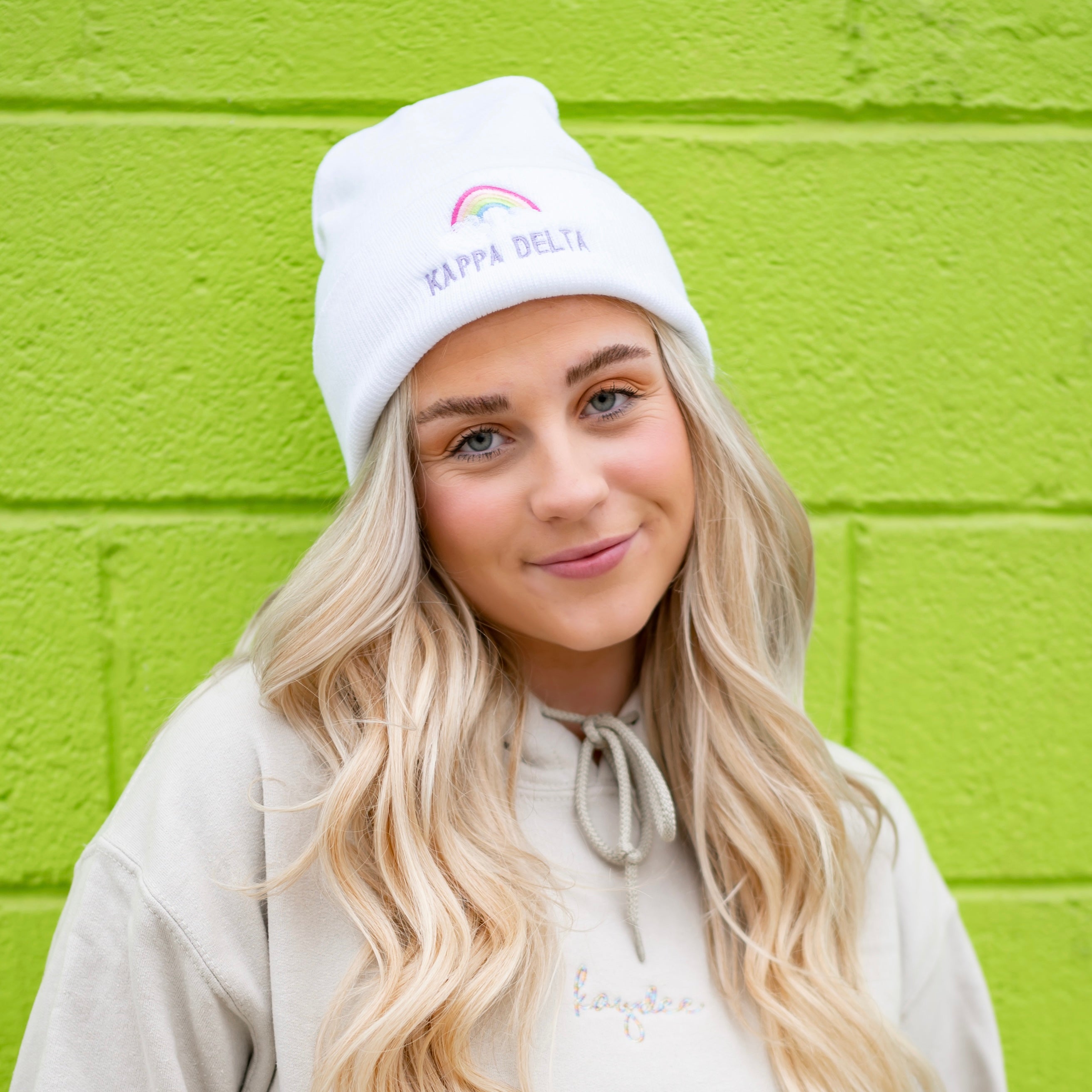 Over The Rainbow Embroidered Beanie