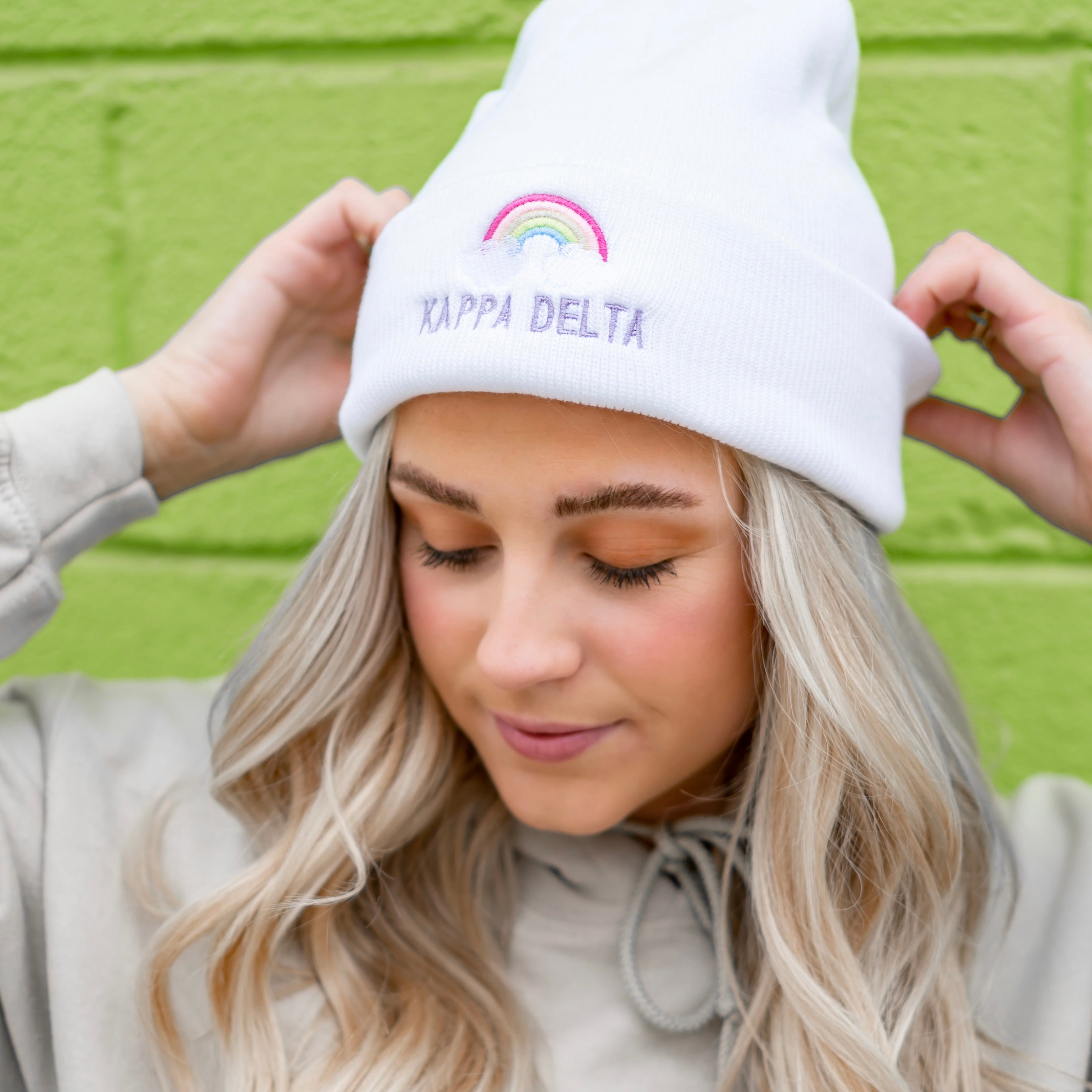 Over The Rainbow Embroidered Beanie