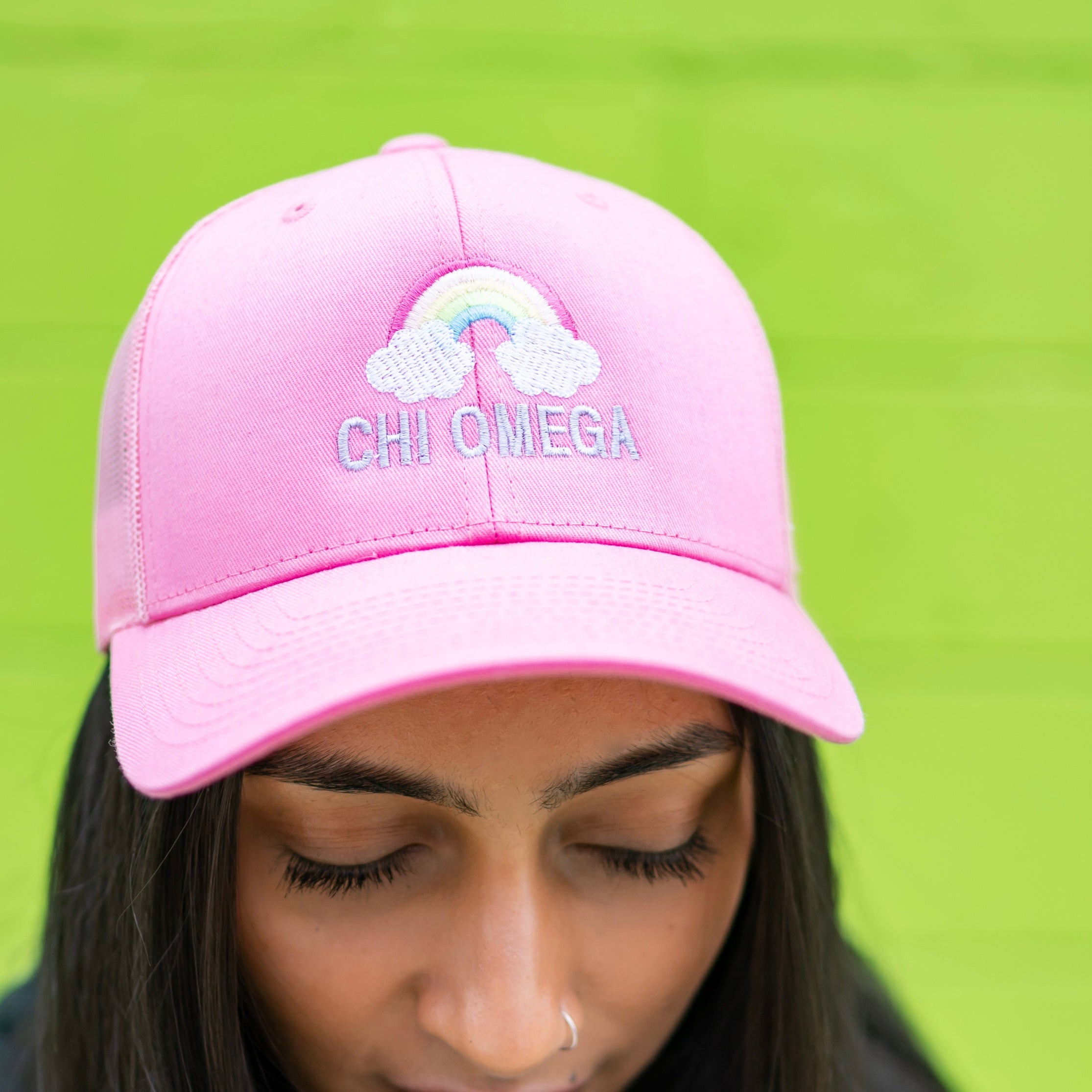 Over The Rainbow Embroidered Trucker Hat