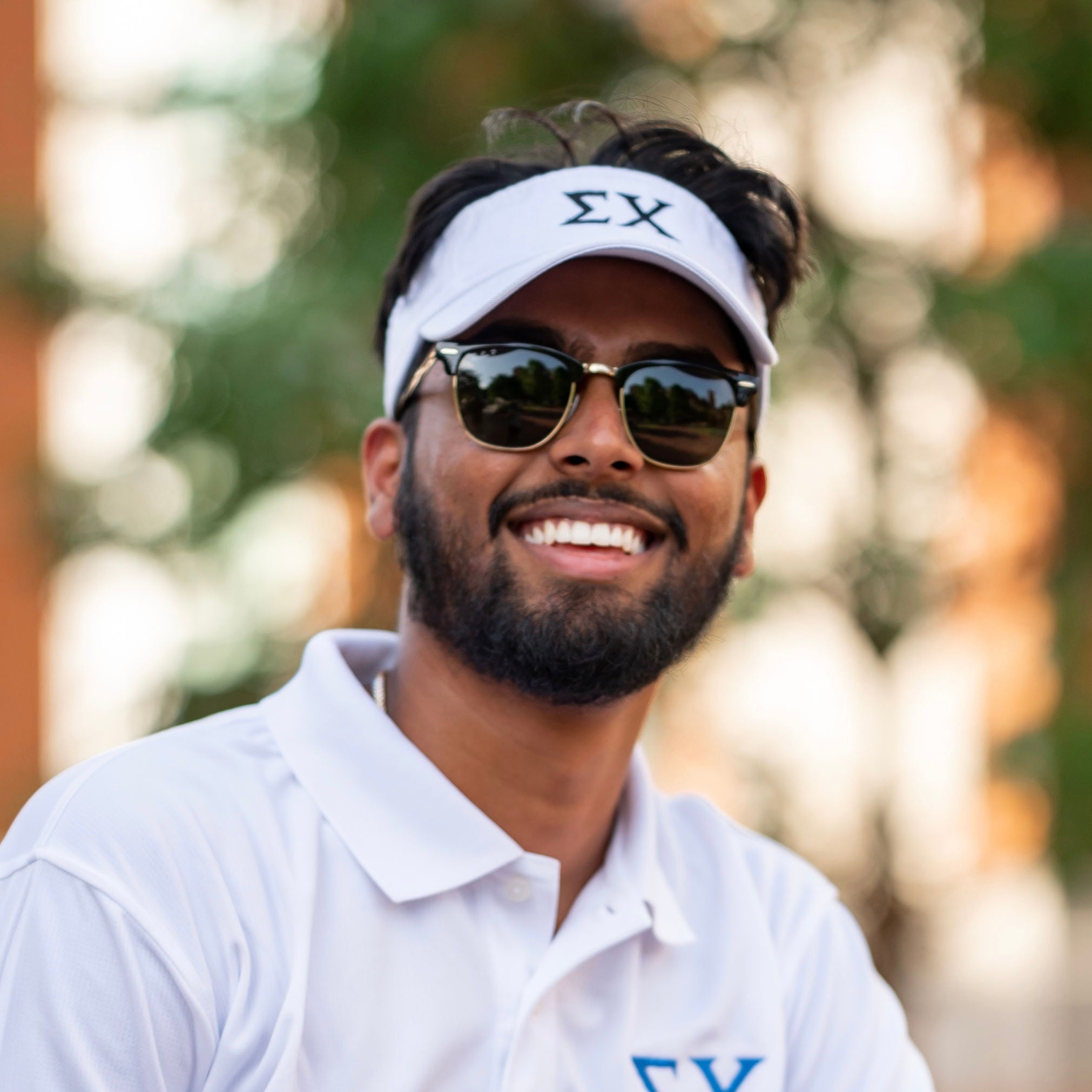 Sigma Chi Fraternity Greek Letter Embroidered Visor Hat