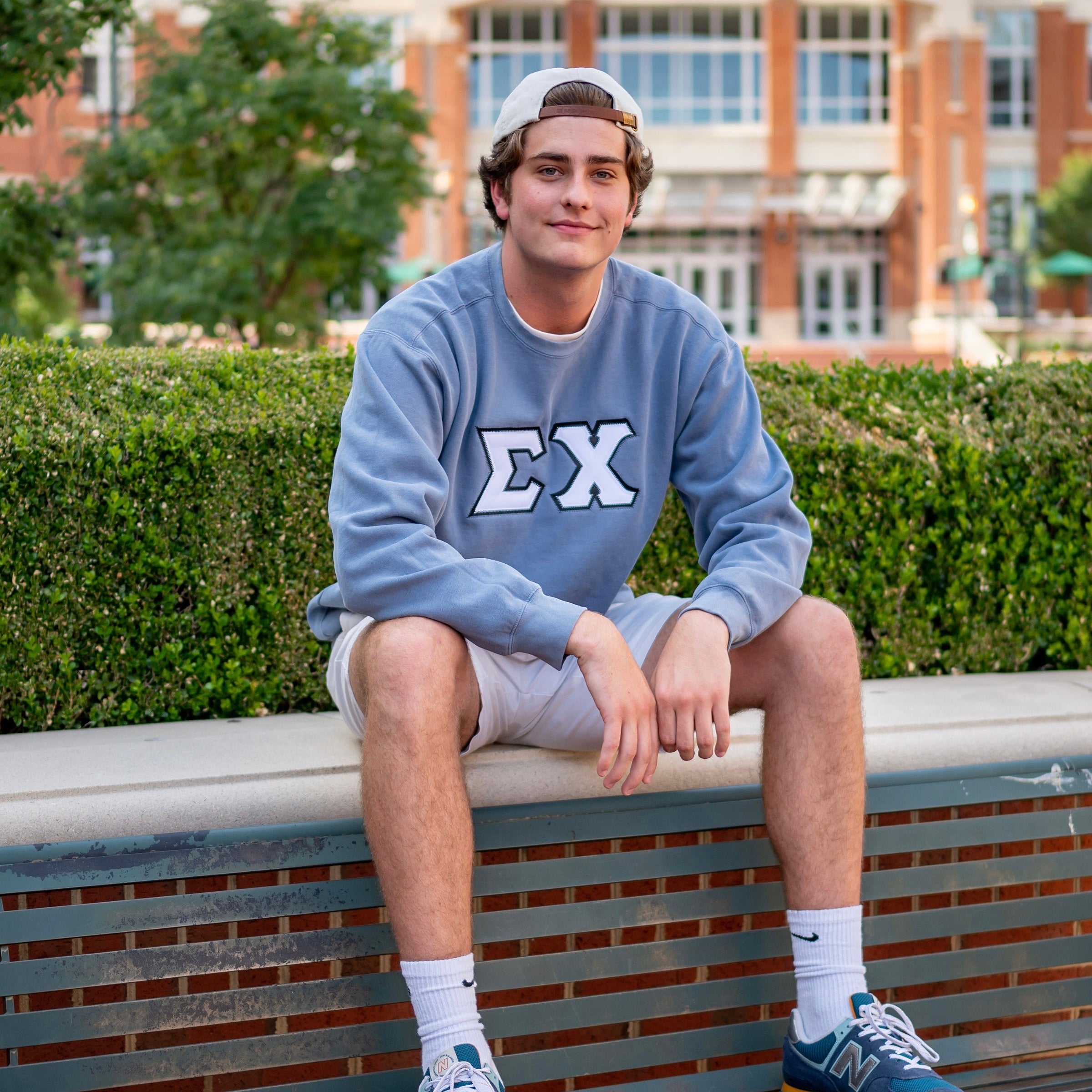 Custom Stitched Sigma Chi Fraternity Greek Letter Crewneck Sweatshirt