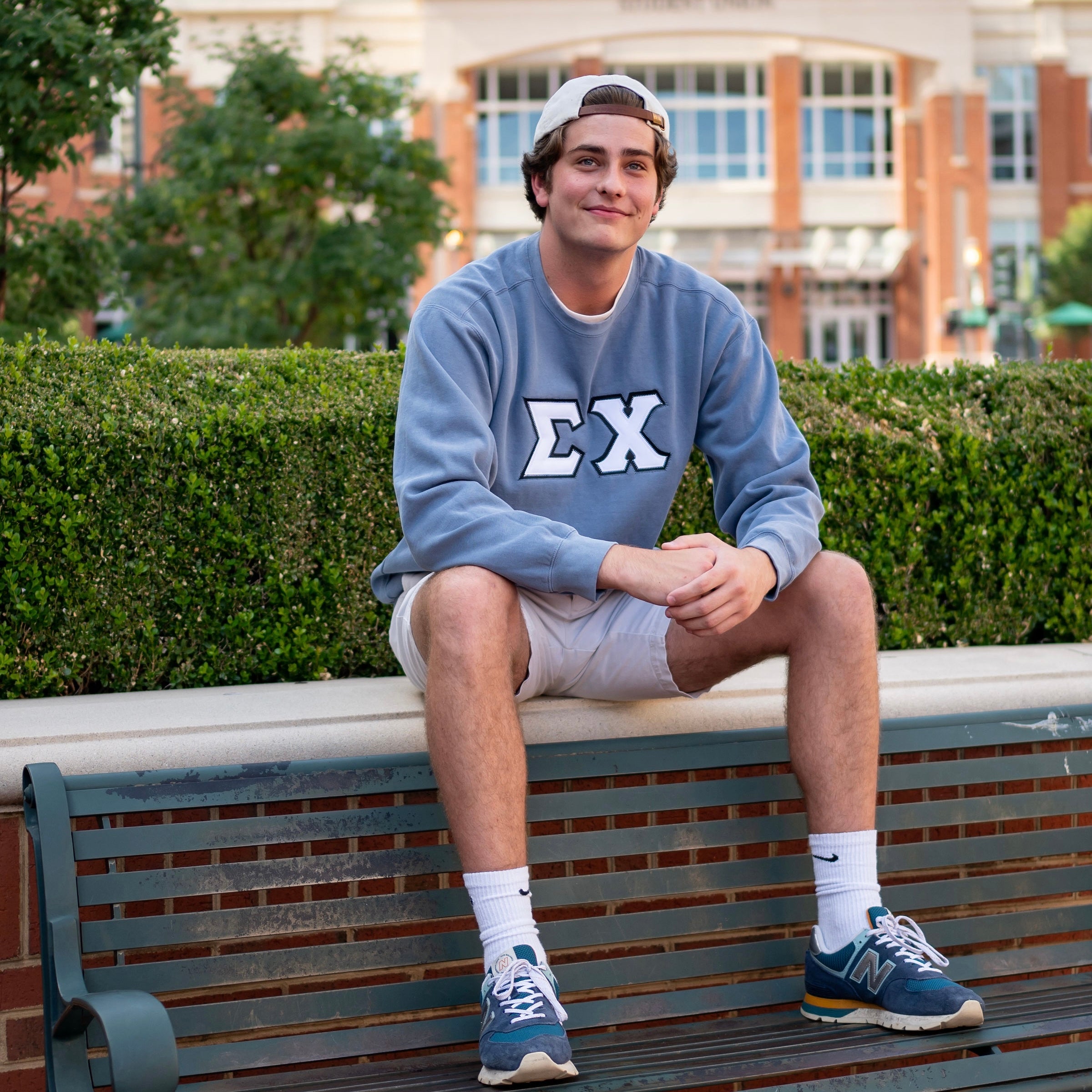 Custom Stitched Sigma Chi Fraternity Greek Letter Crewneck Sweatshirt