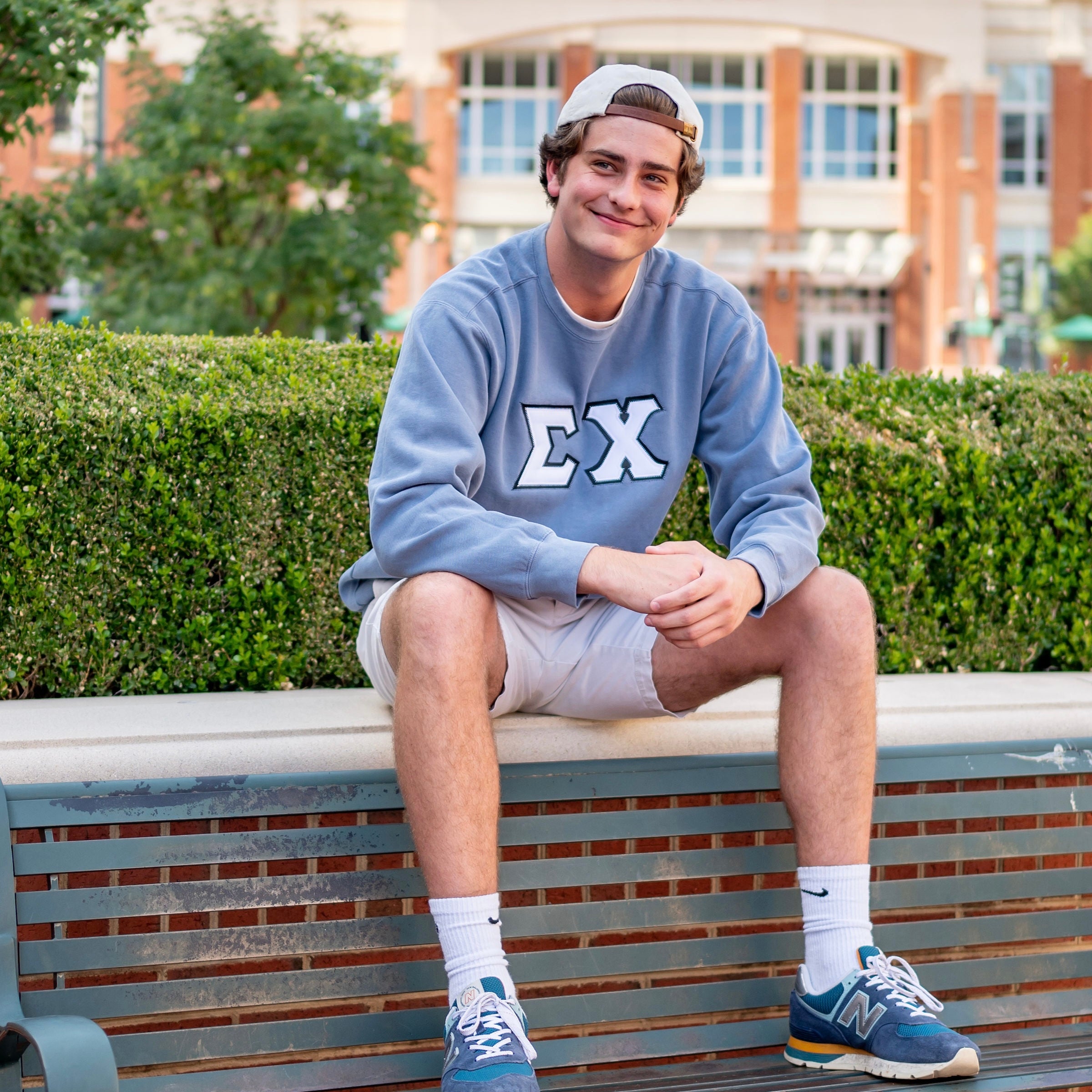 Custom Stitched Sigma Chi Fraternity Greek Letter Crewneck Sweatshirt