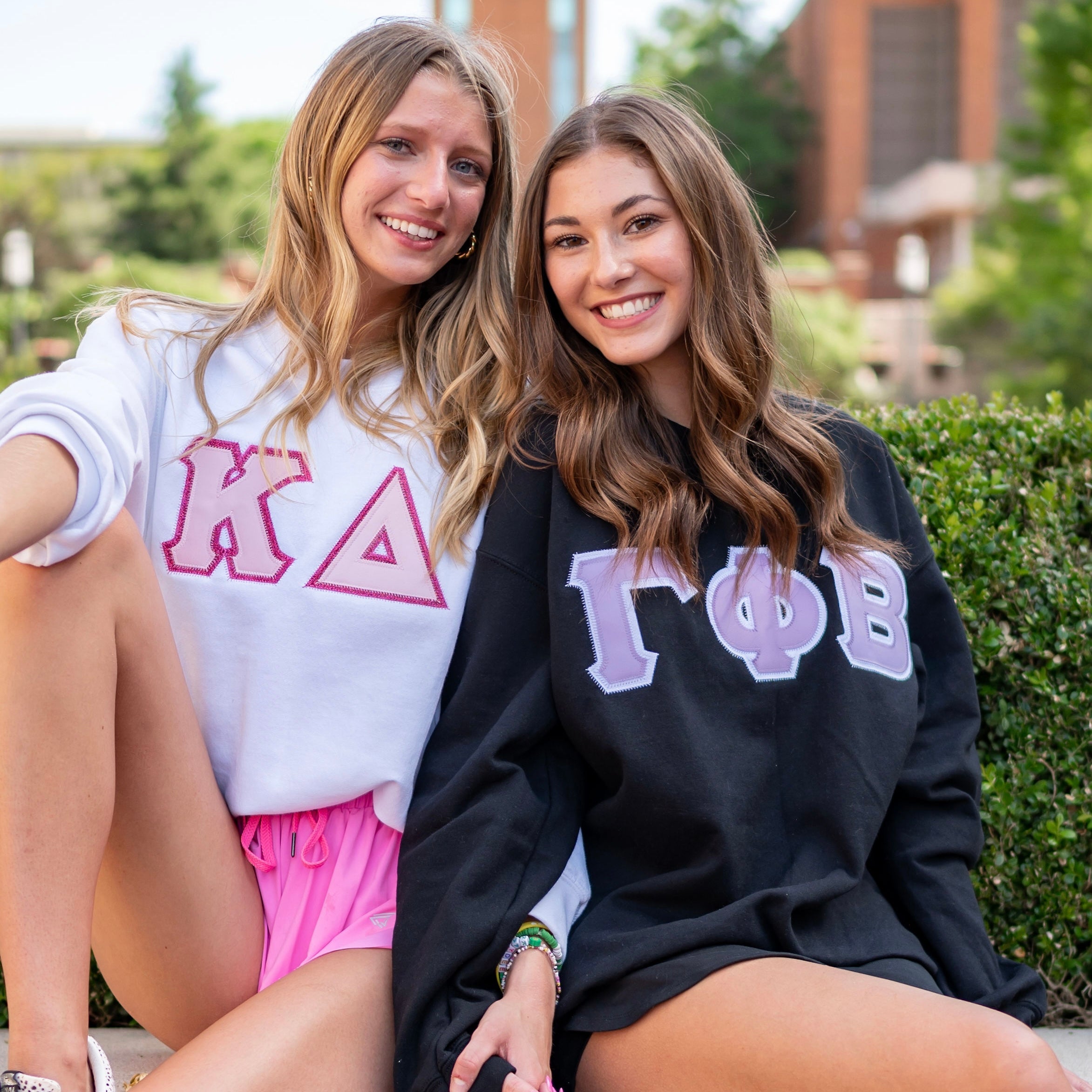 Custom Stitched Sorority Greek Letter Crewneck Sweatshirt