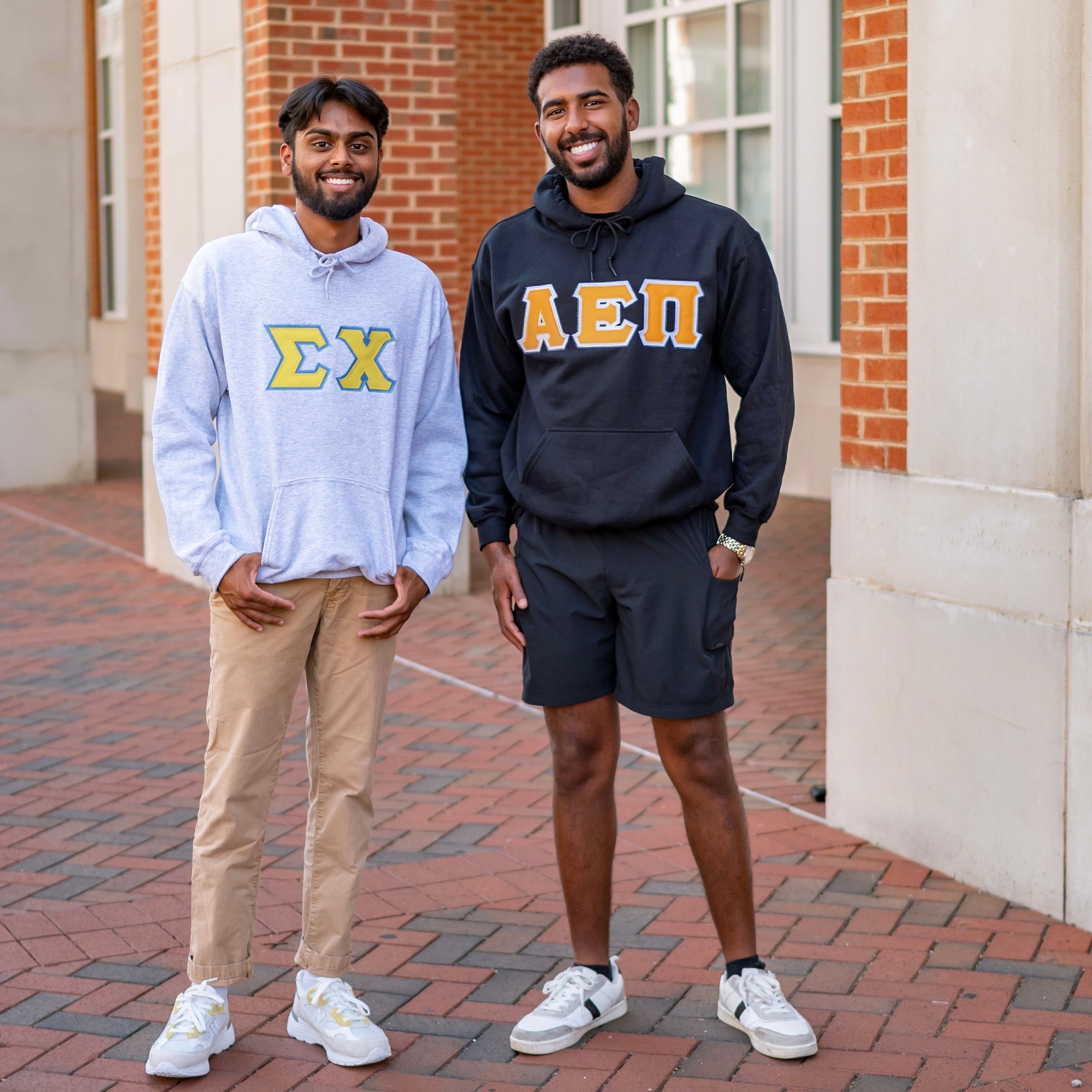 Custom Stitched Fraternity Greek Letter Hoodie Sweatshirt