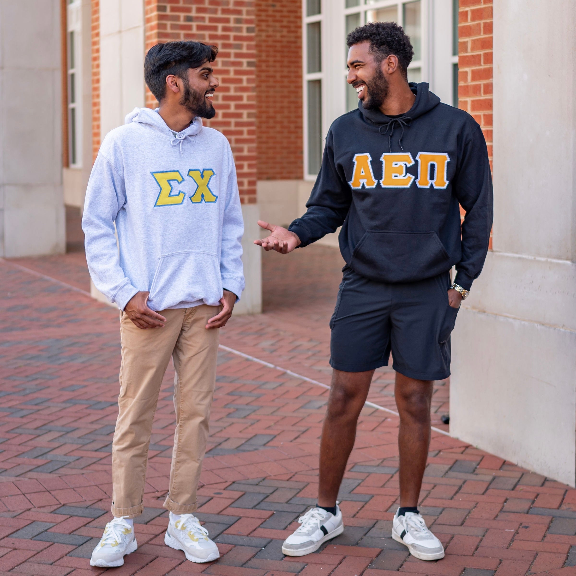 Custom Stitched Fraternity Greek Letter Hoodie Sweatshirt