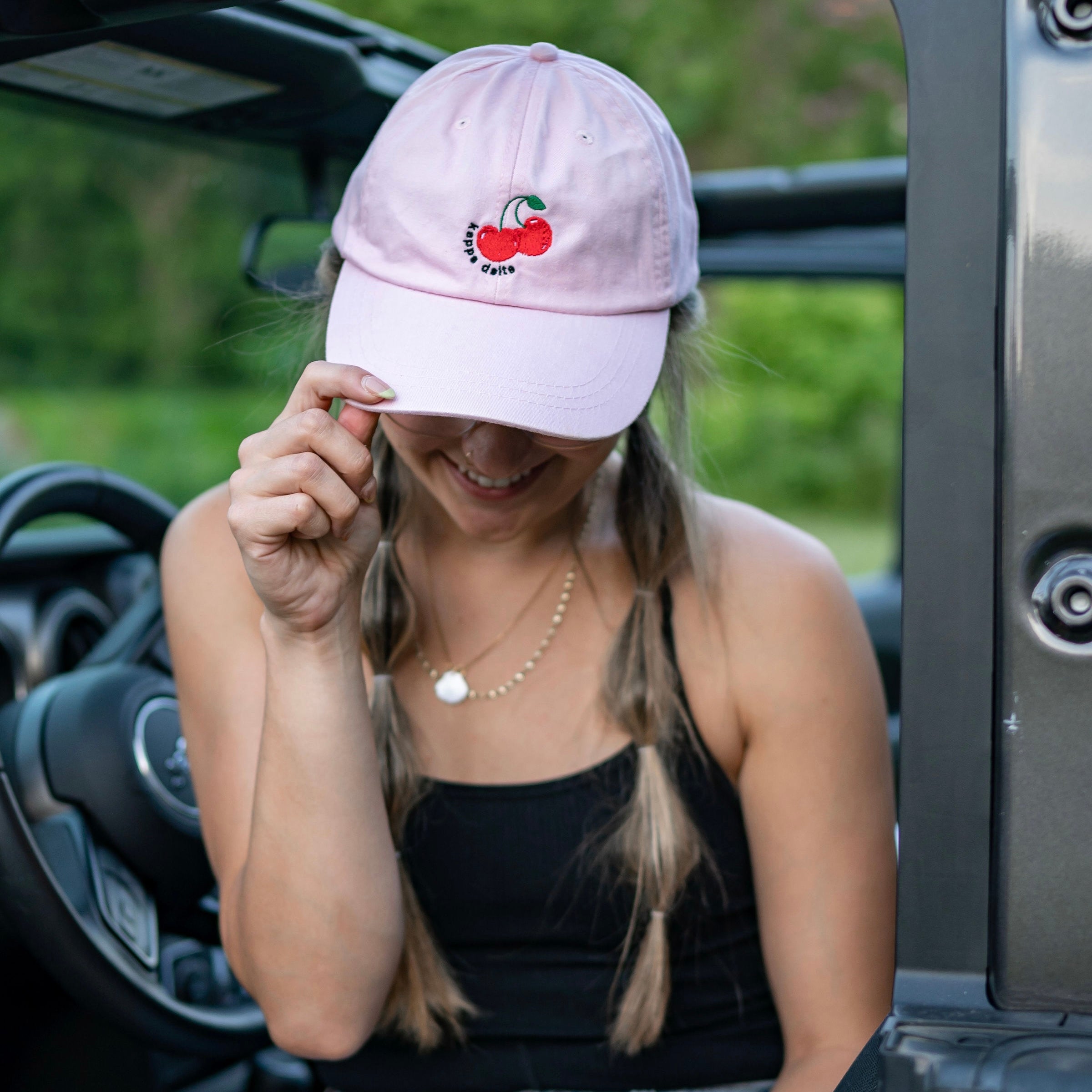 Cherry On Top Embroidered Dad Hat