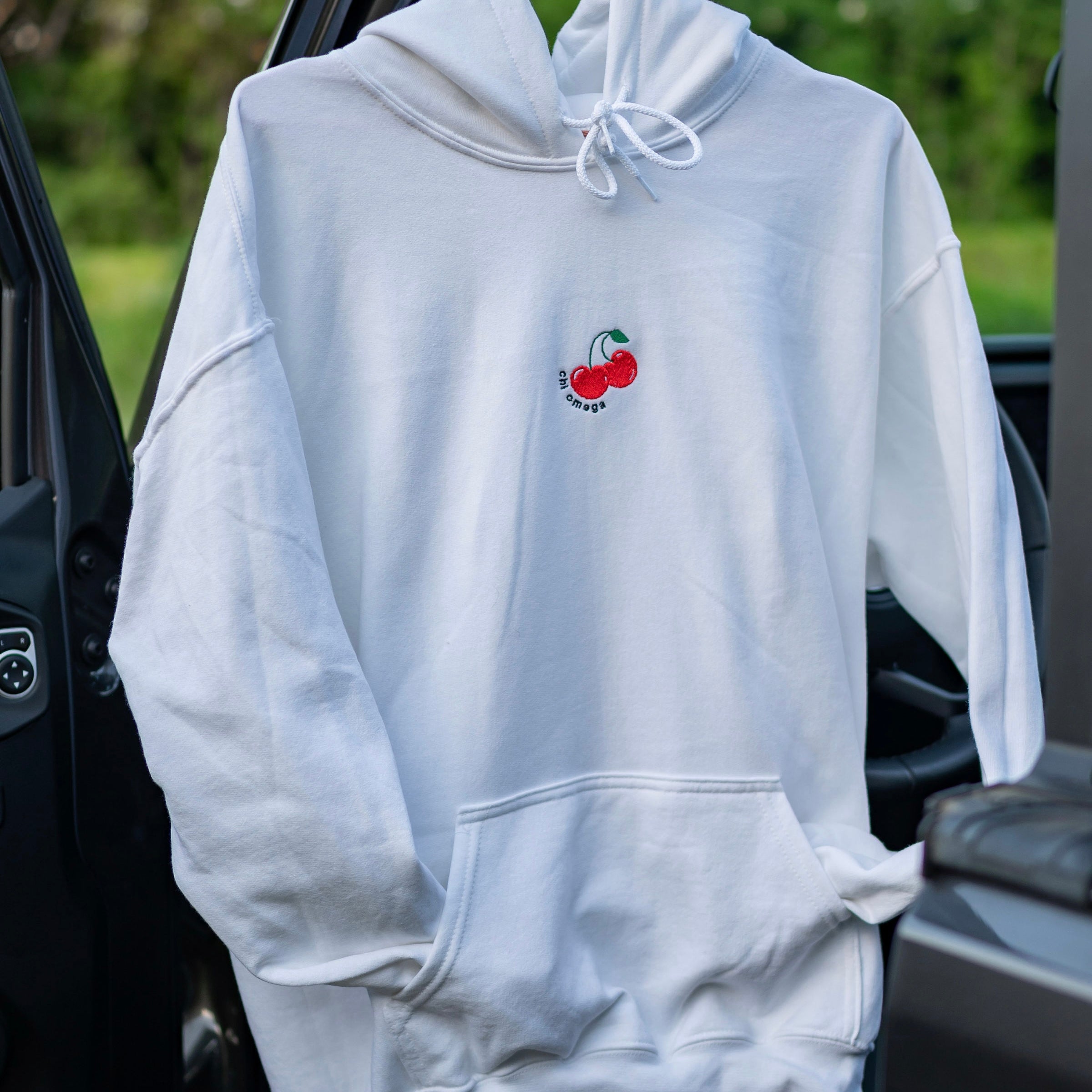 Cherry On Top Embroidered Hoodie Sweatshirt
