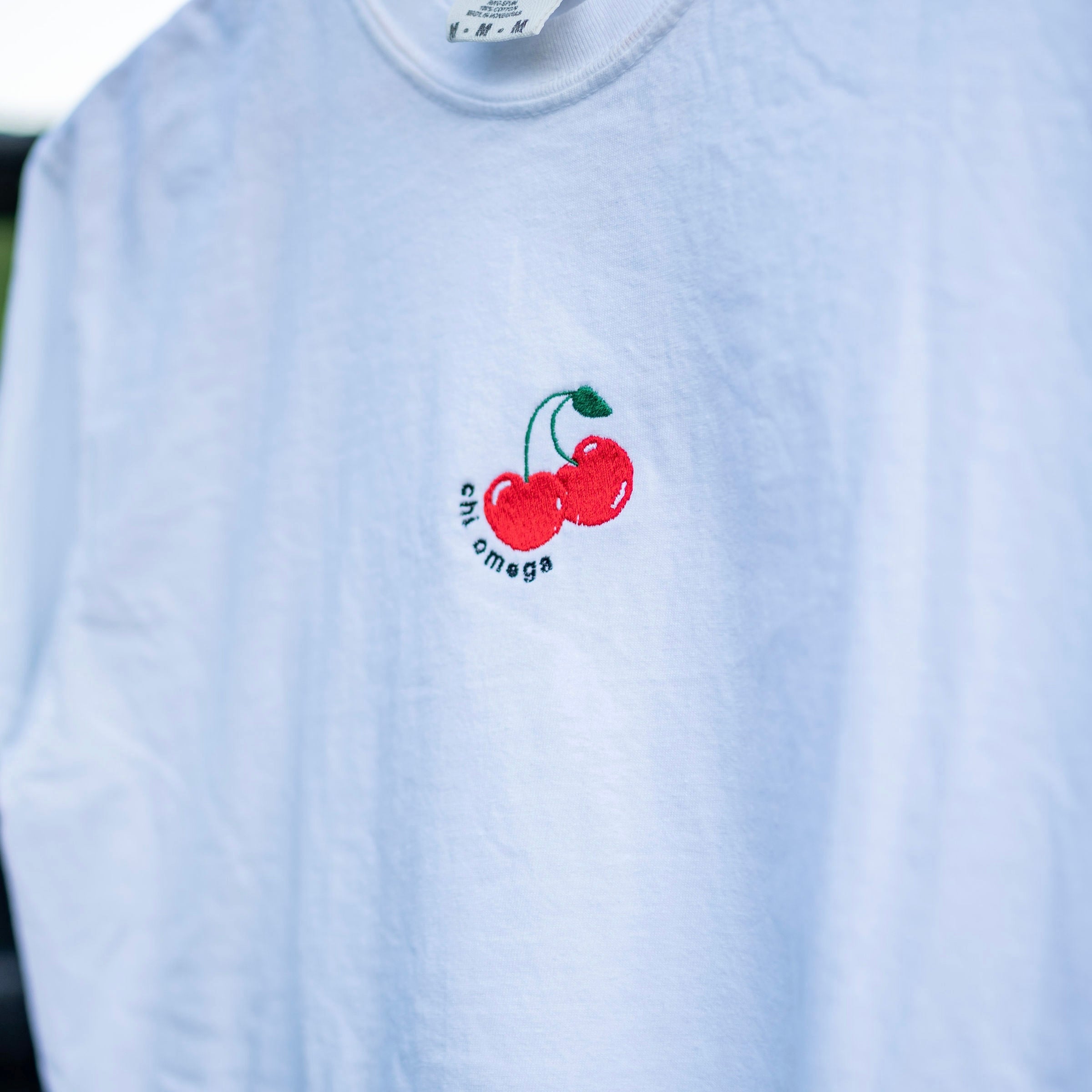 Cherry On Top Embroidered Crewneck Shirt