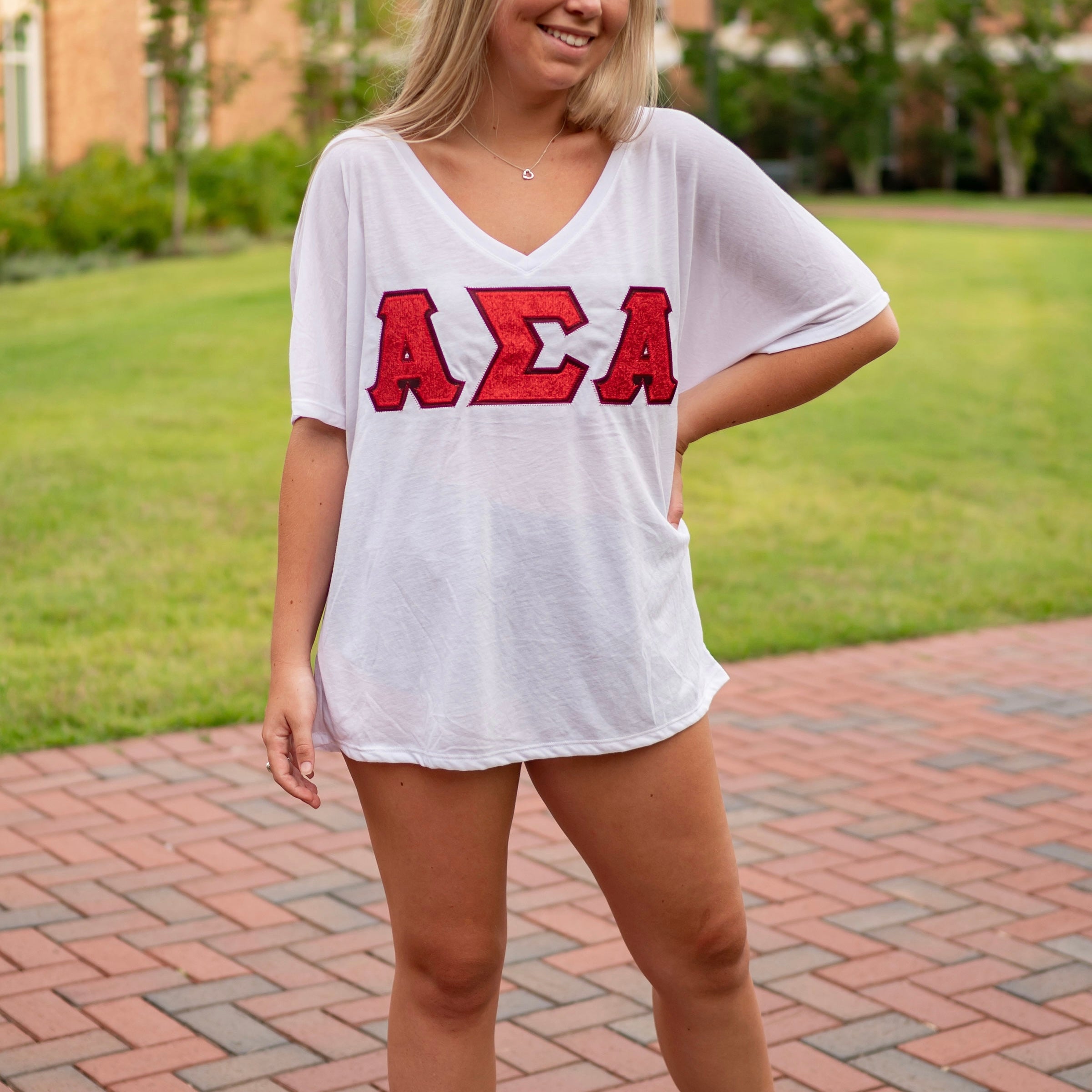 Glitter Greek Letter Shirt