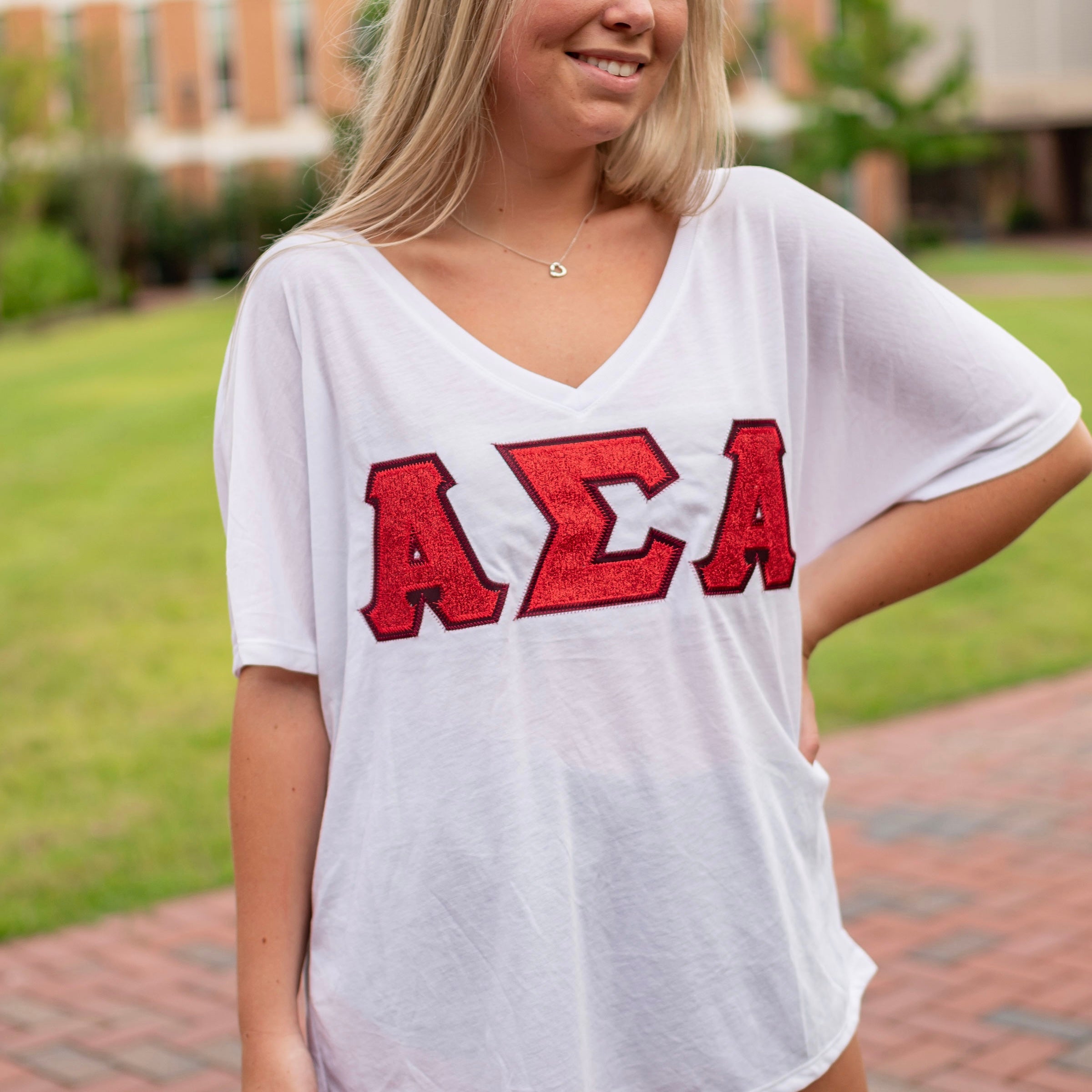 Glitter Greek Letter Shirt