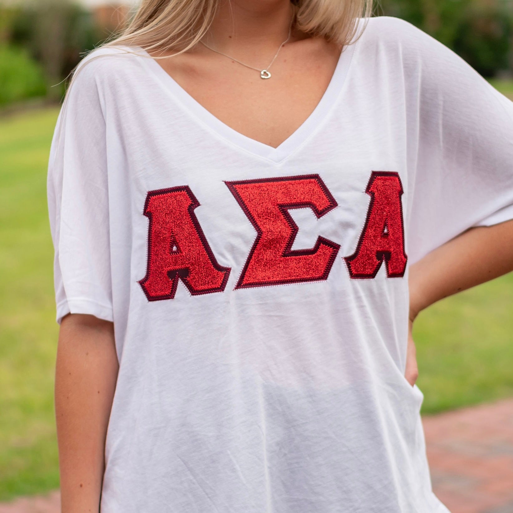 Glitter Greek Letter Shirt