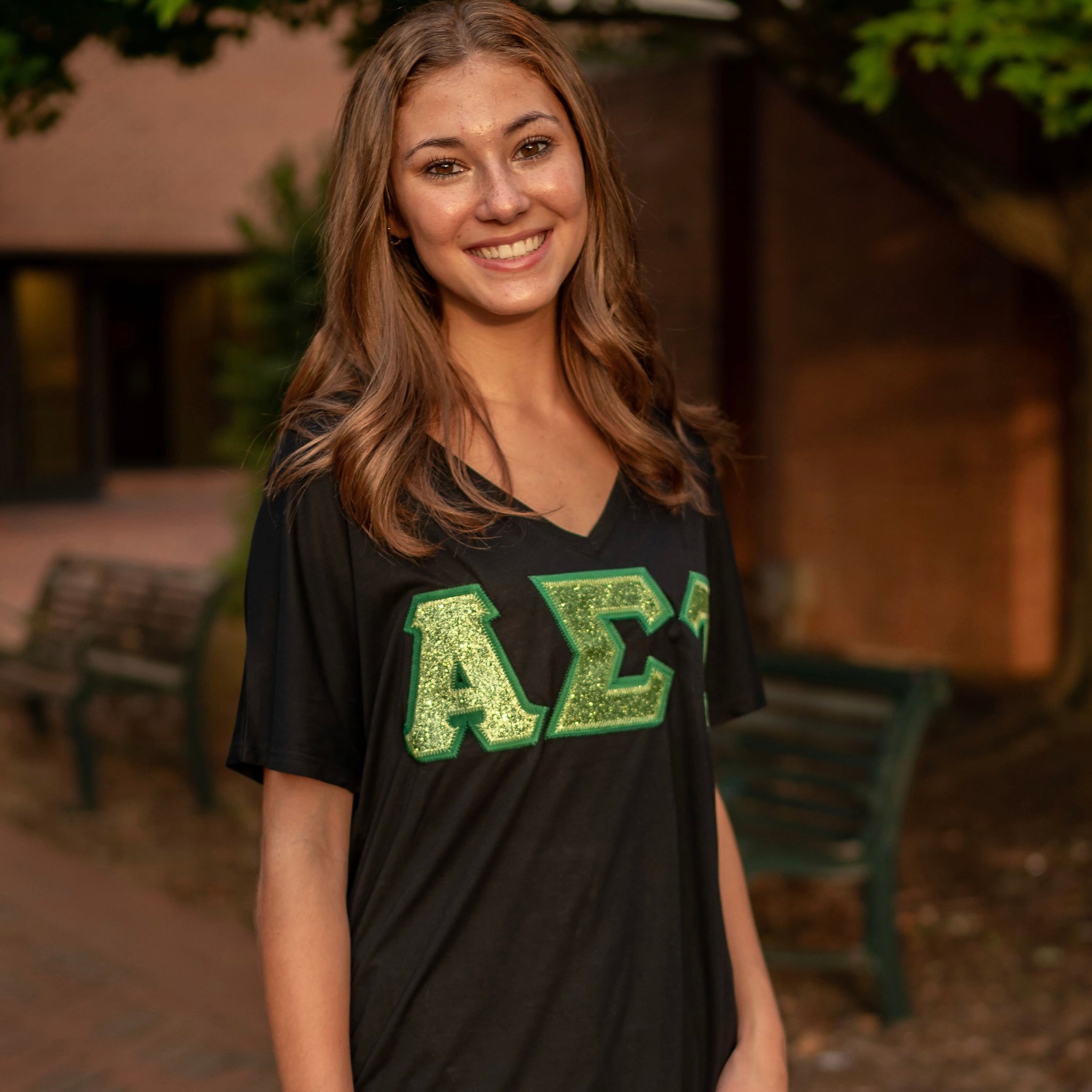 Glitter Greek Letter Shirt