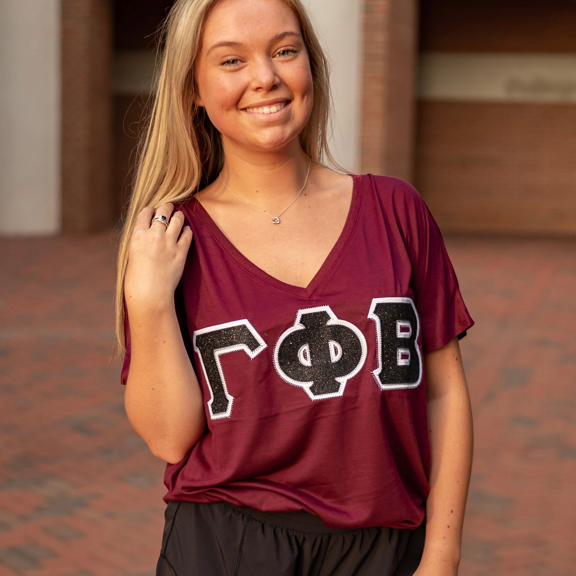 Glitter Greek Letter Shirt