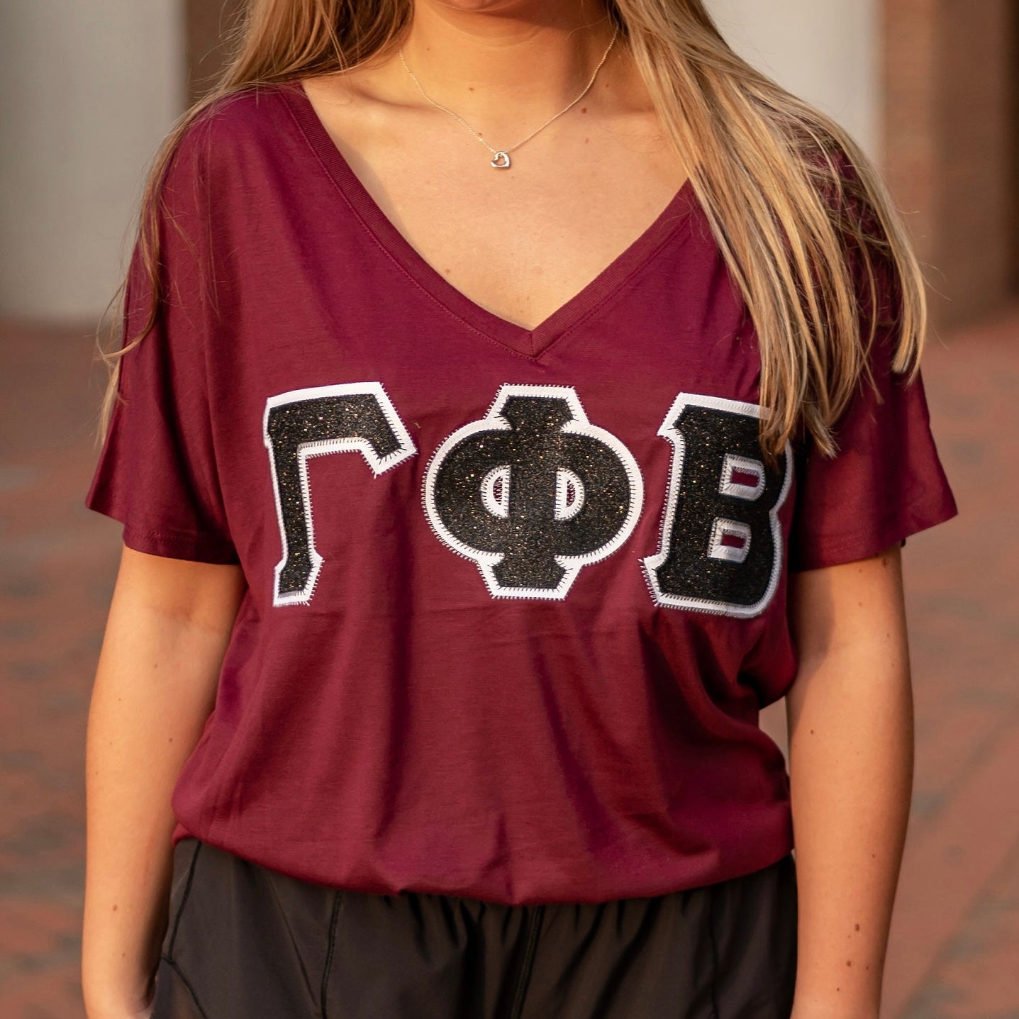 Glitter Greek Letter Shirt