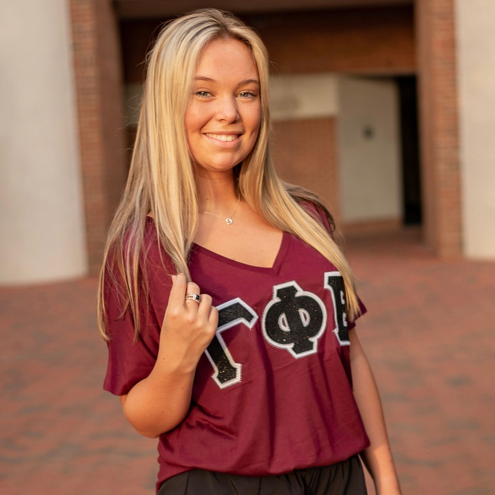 Glitter Greek Letter Shirt