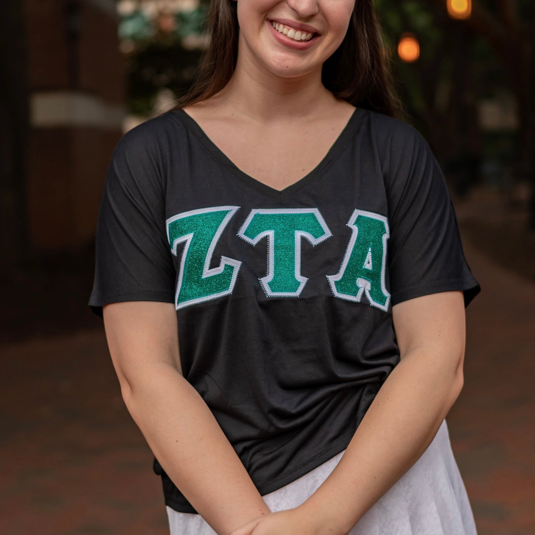 Glitter Greek Letter Shirt