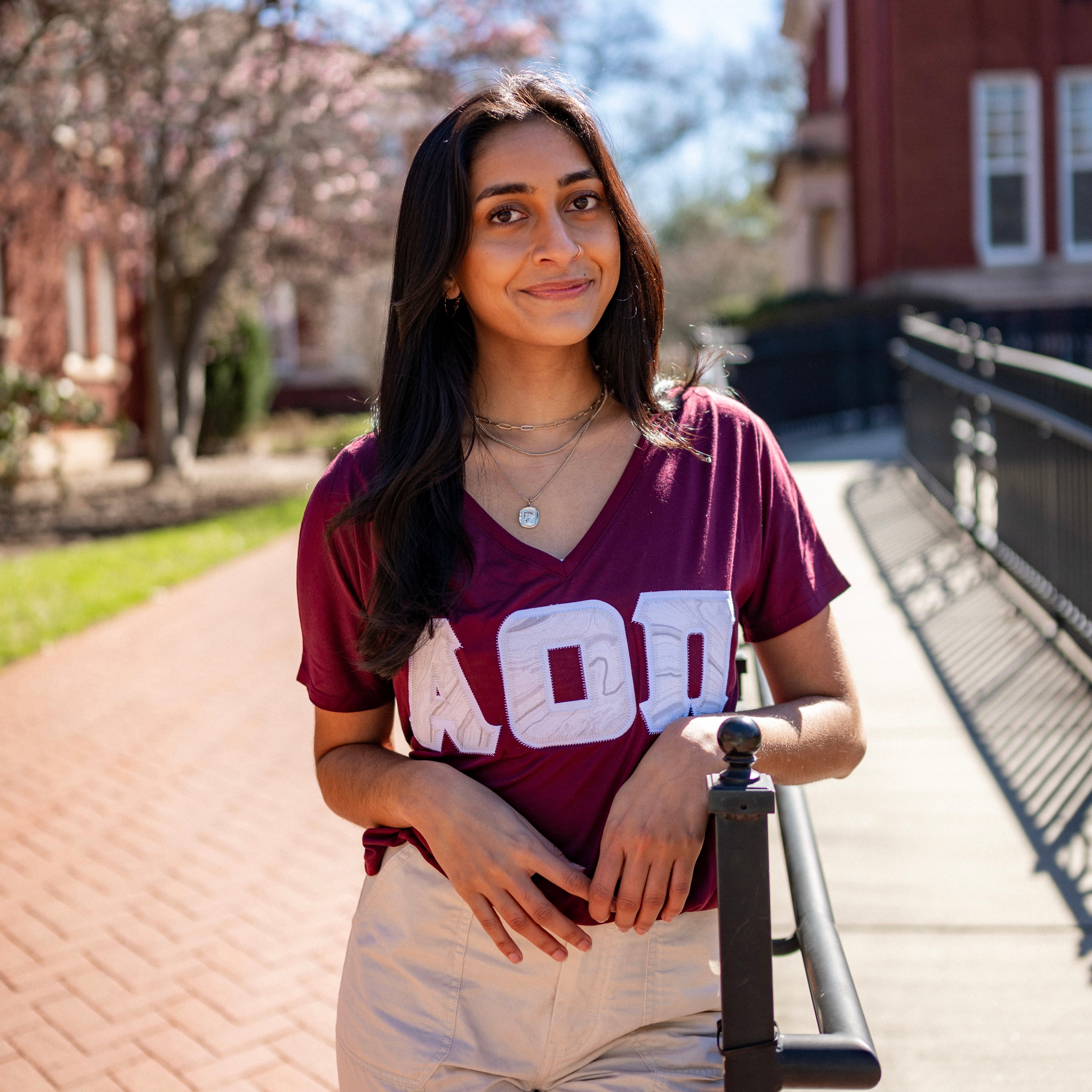 Silver Glitter Marble Greek Letter Shirt