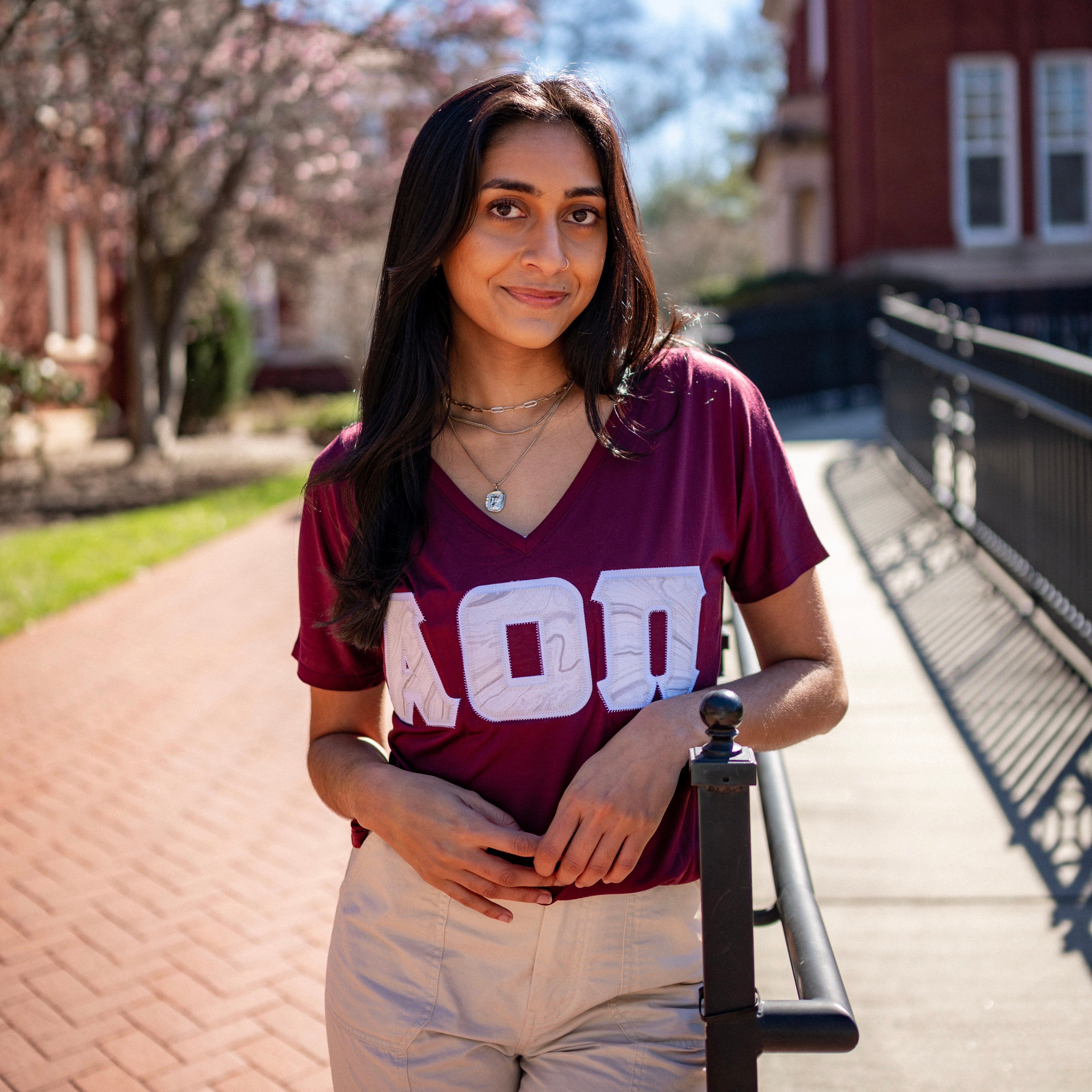 Silver Glitter Marble Greek Letter Shirt